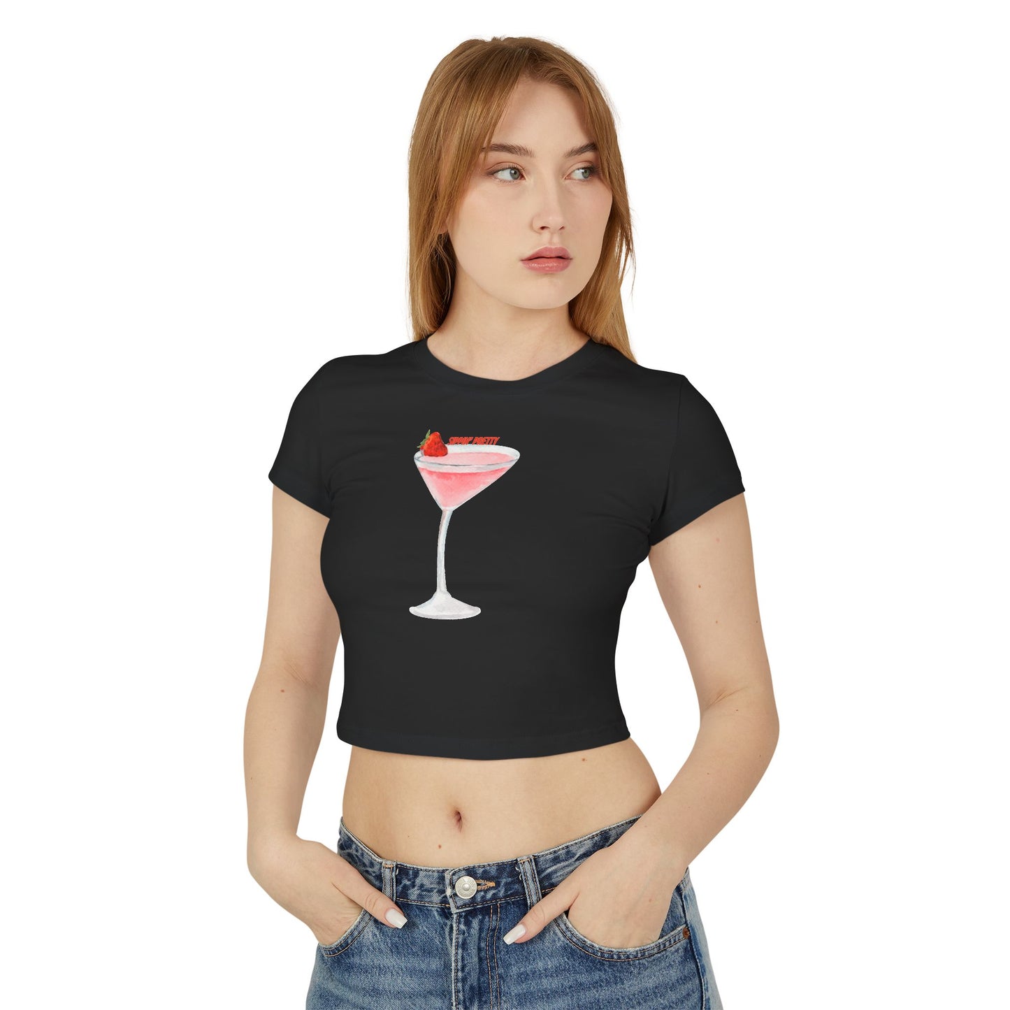 Sassy Cocktail Baby Tee - Perfect for Girls' Night Out