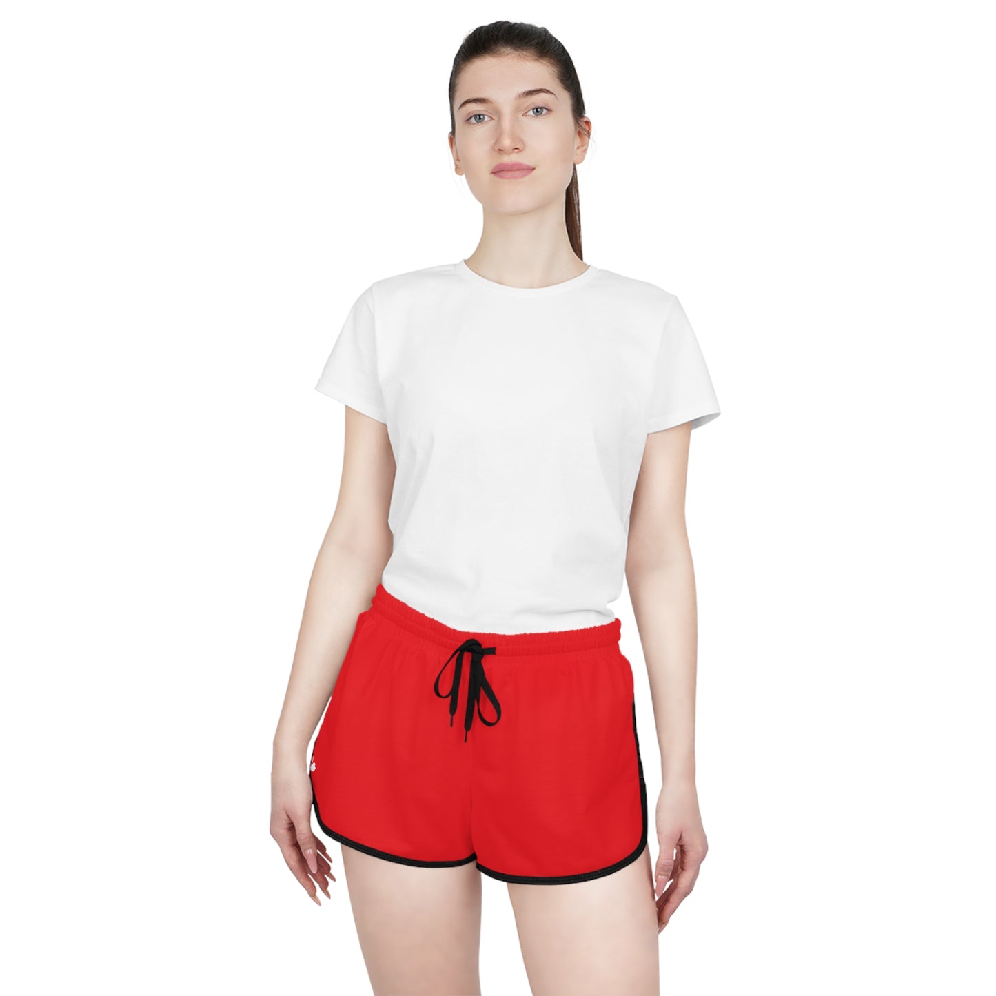 Comfortable Red Women's Relaxed Shorts for Summer Activities
