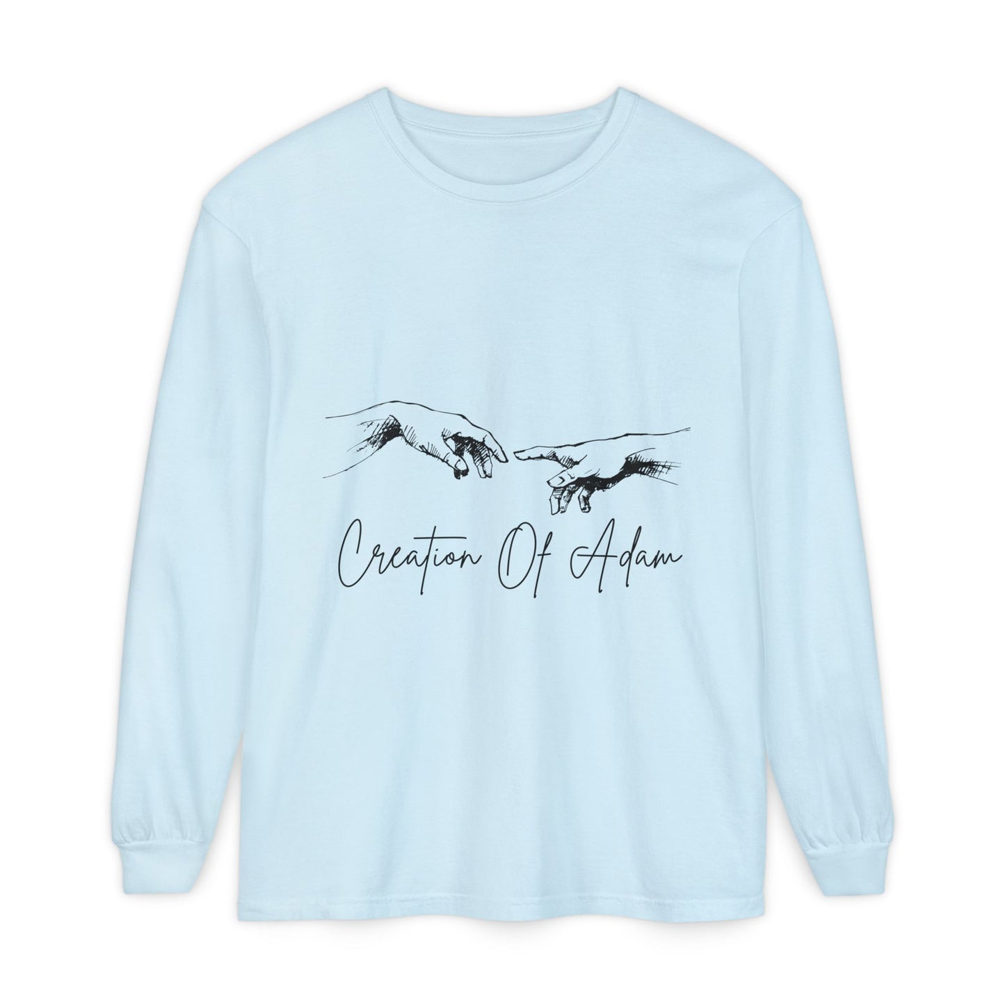 Creation of Adam Long Sleeve T-Shirt - Unisex Art Tee