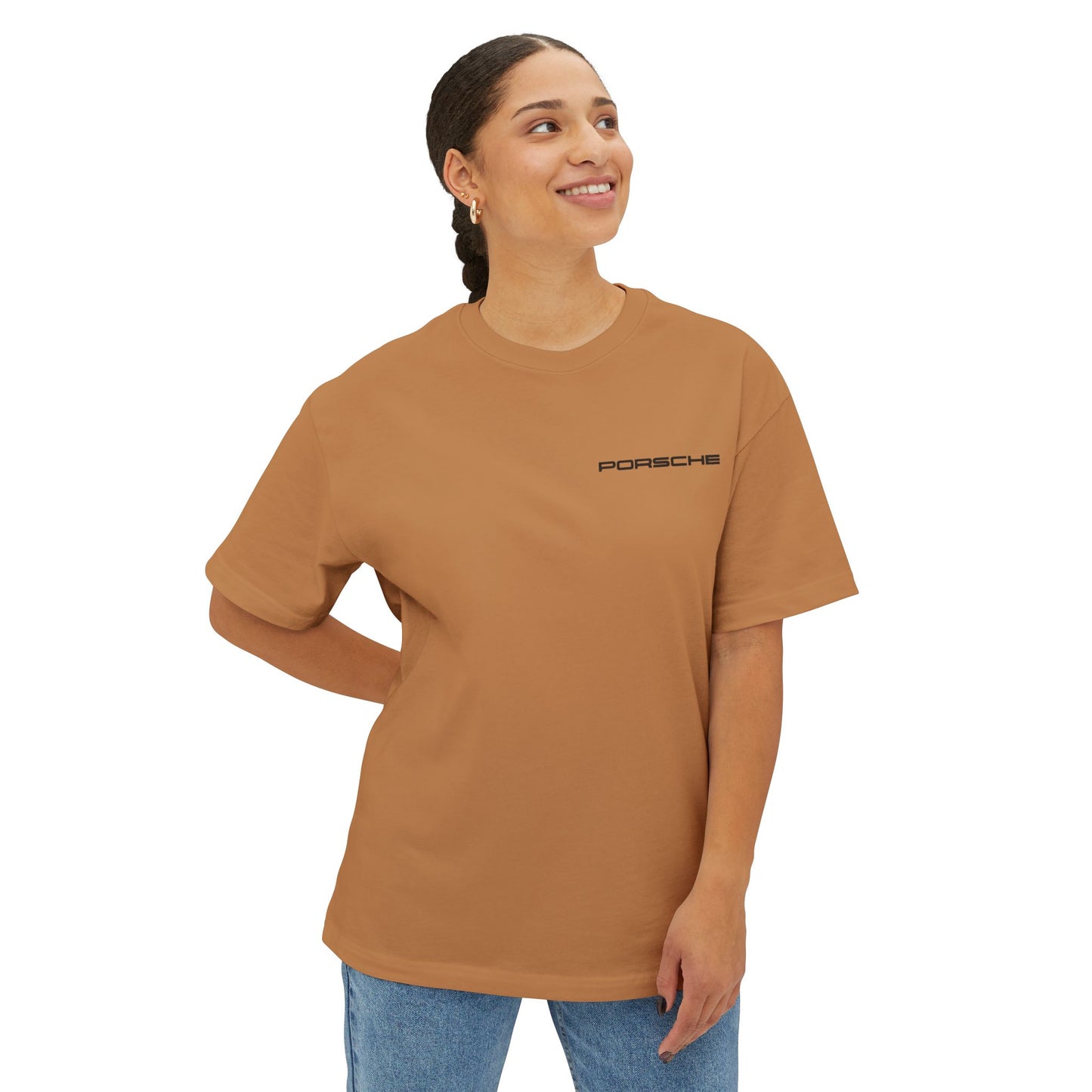 Unisex Oversized Boxy Tee - Porsche Graphic Tee for Car Enthusiasts