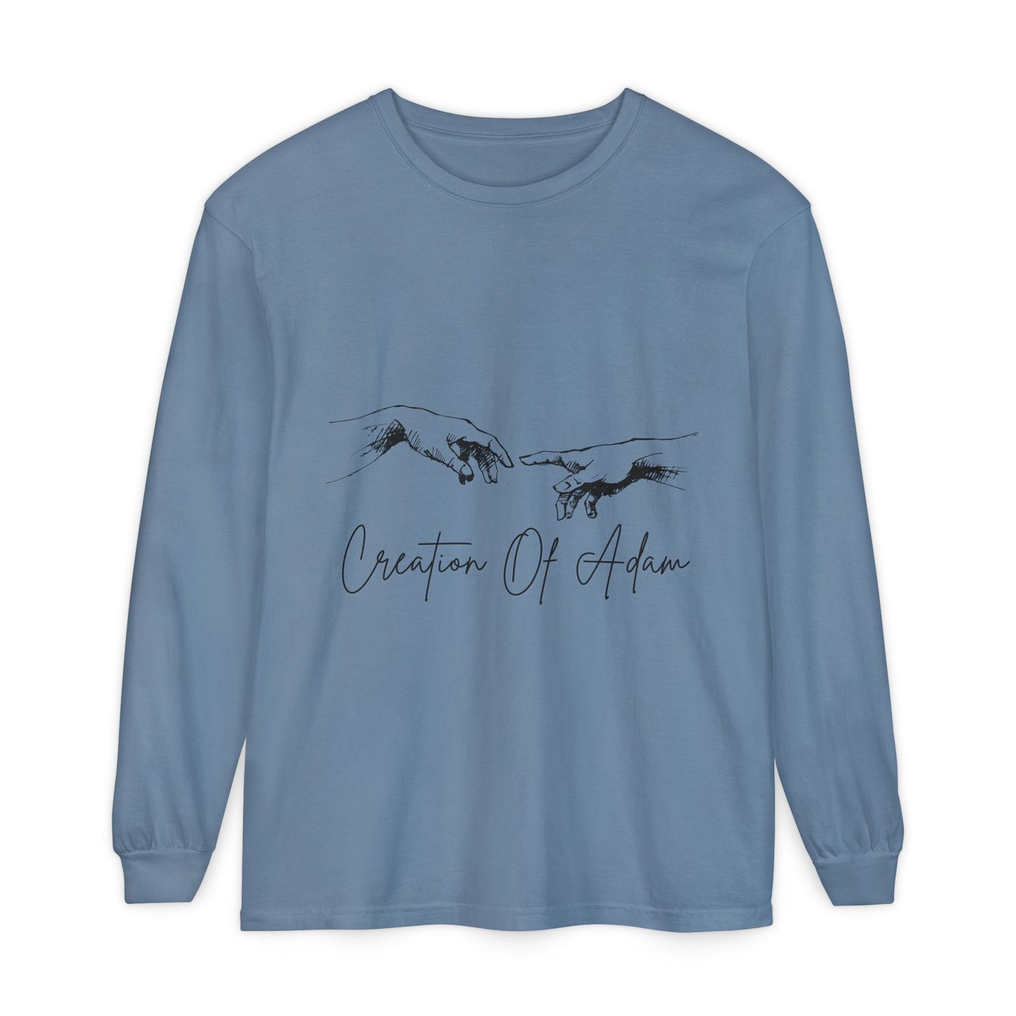Creation of Adam Long Sleeve T-Shirt - Unisex Art Tee