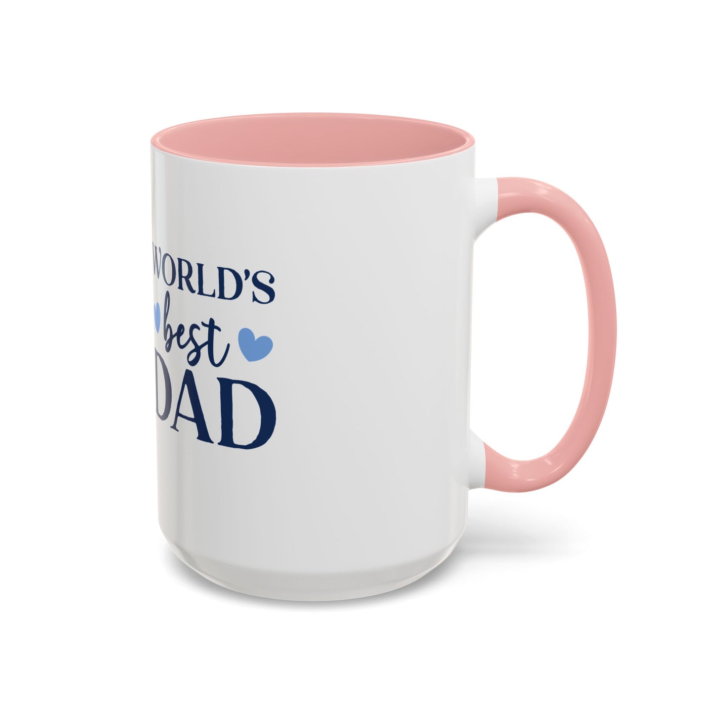 World's Best Dad Accent Coffee Mug | Gift for Father's Day, Coffee Lovers, Dad's Birthday, Home & Office Decor