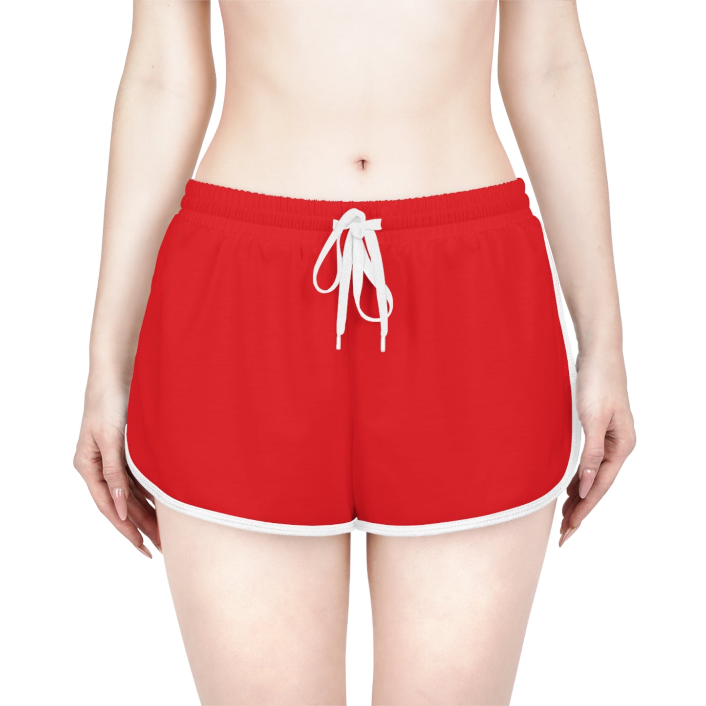 Comfortable Red Women's Relaxed Shorts for Summer Activities