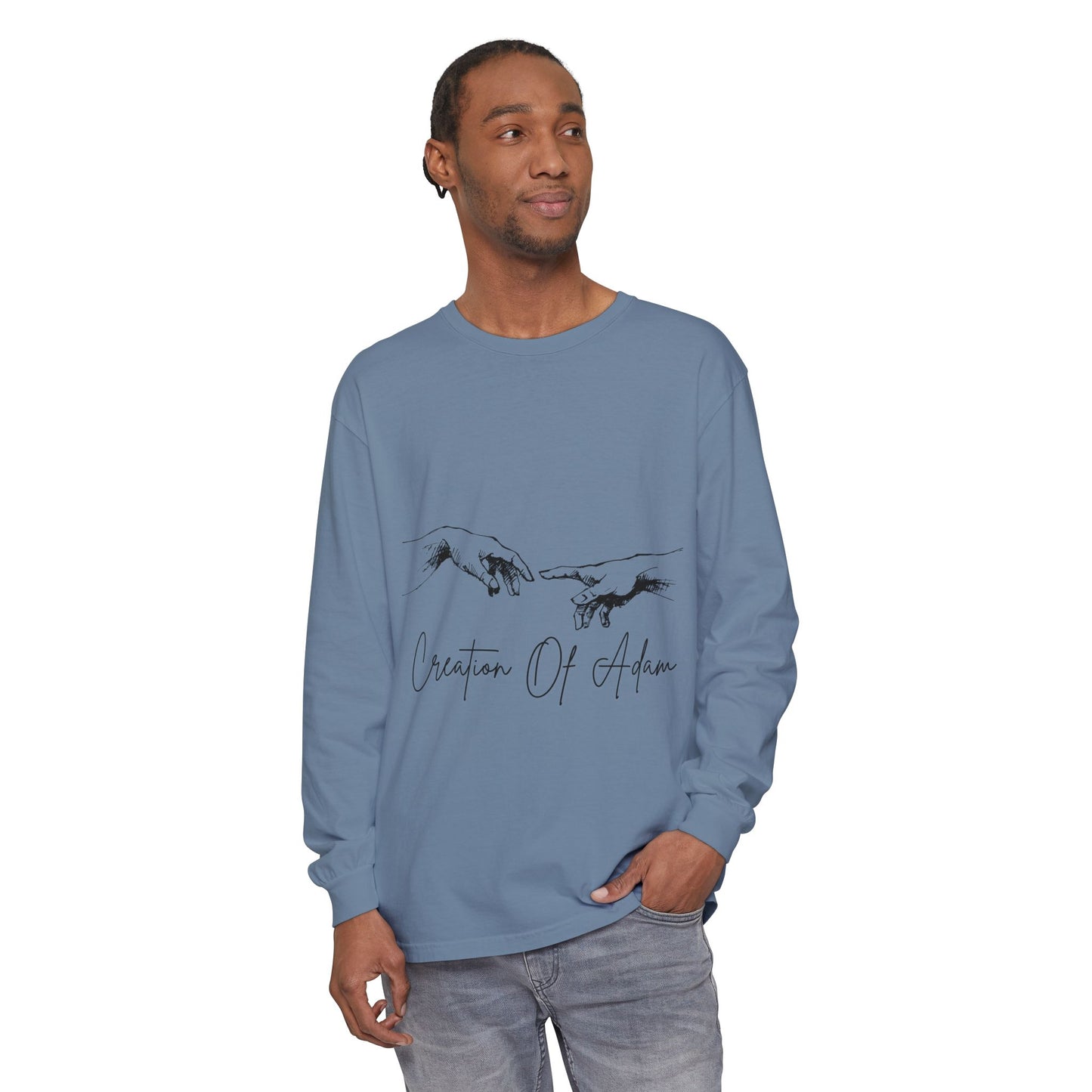 Creation of Adam Long Sleeve T-Shirt - Unisex Art Tee