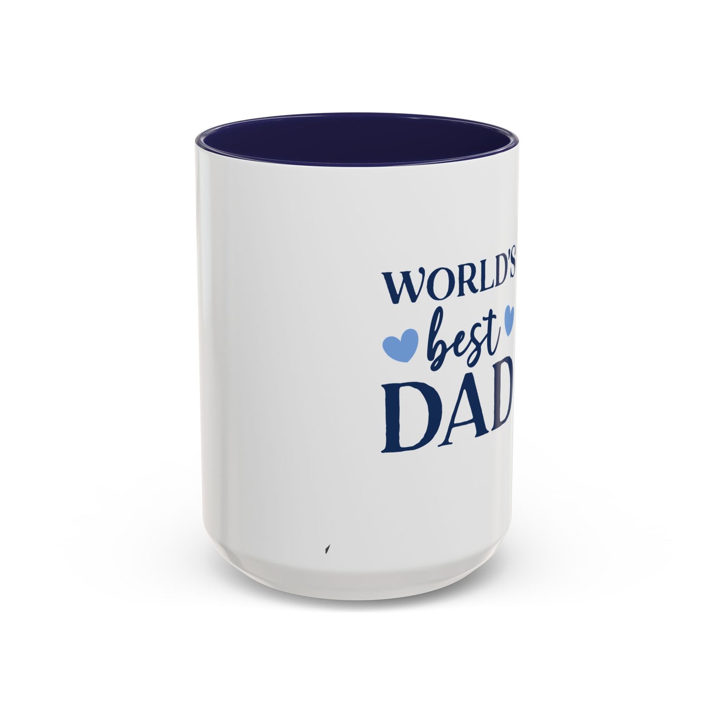 World's Best Dad Accent Coffee Mug | Gift for Father's Day, Coffee Lovers, Dad's Birthday, Home & Office Decor