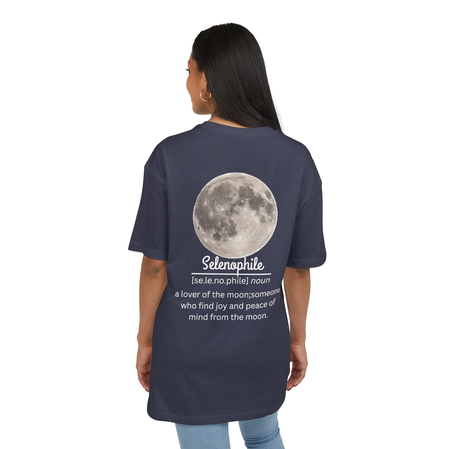 Selenophile Oversize Tee - Perfect Gift for Moon Lovers, Comfortable Casual Wear