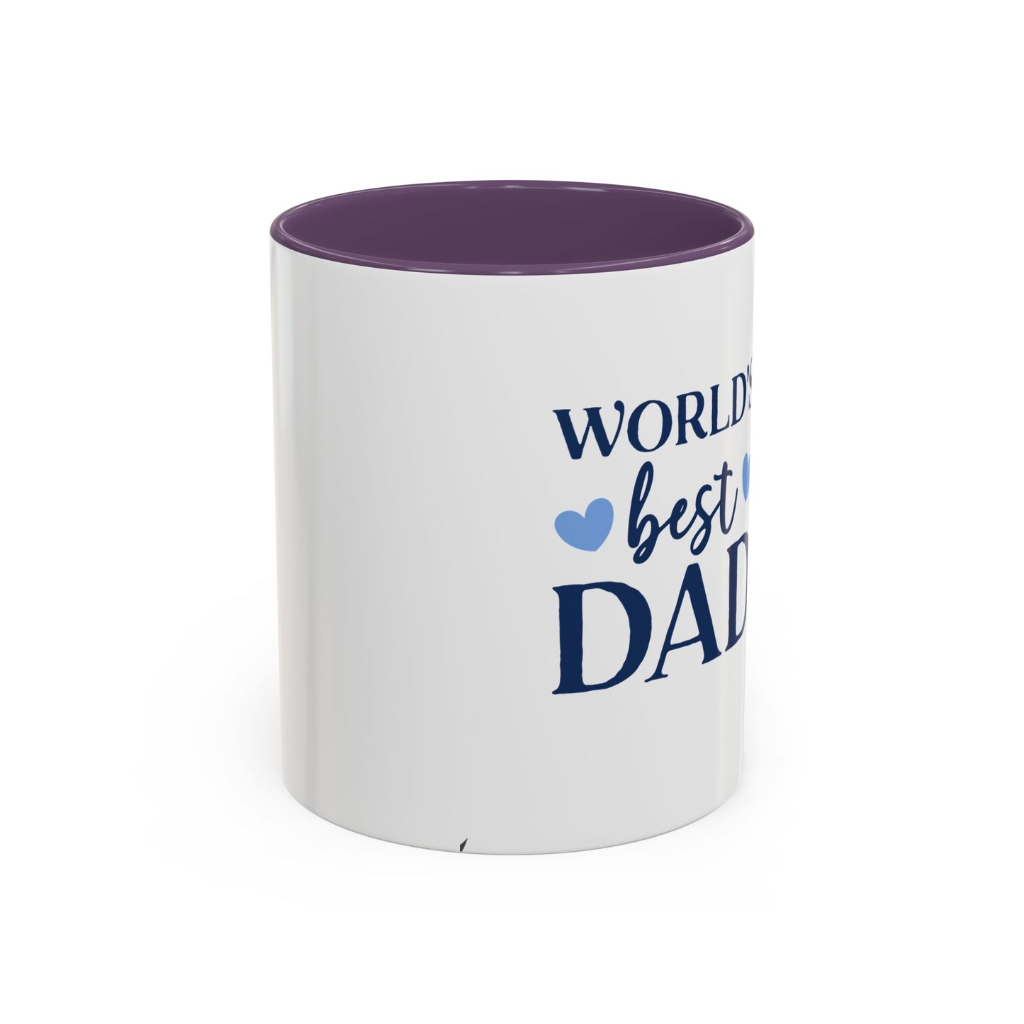 World's Best Dad Accent Coffee Mug | Gift for Father's Day, Coffee Lovers, Dad's Birthday, Home & Office Decor