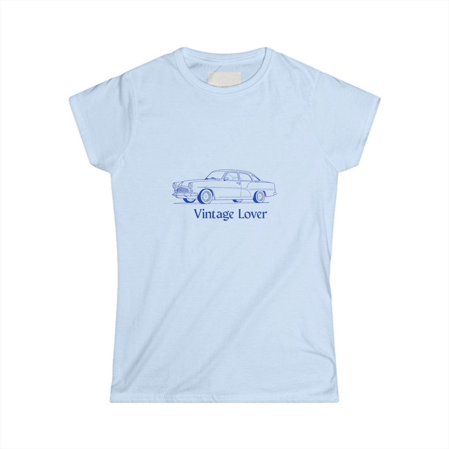 Vintage Lover Women's Tee - Retro Car Graphic T-Shirt for Casual Style