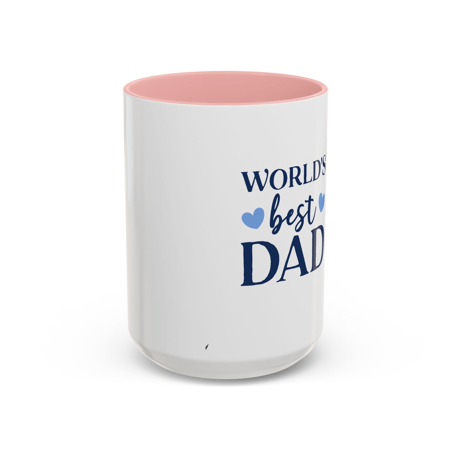 World's Best Dad Accent Coffee Mug | Gift for Father's Day, Coffee Lovers, Dad's Birthday, Home & Office Decor