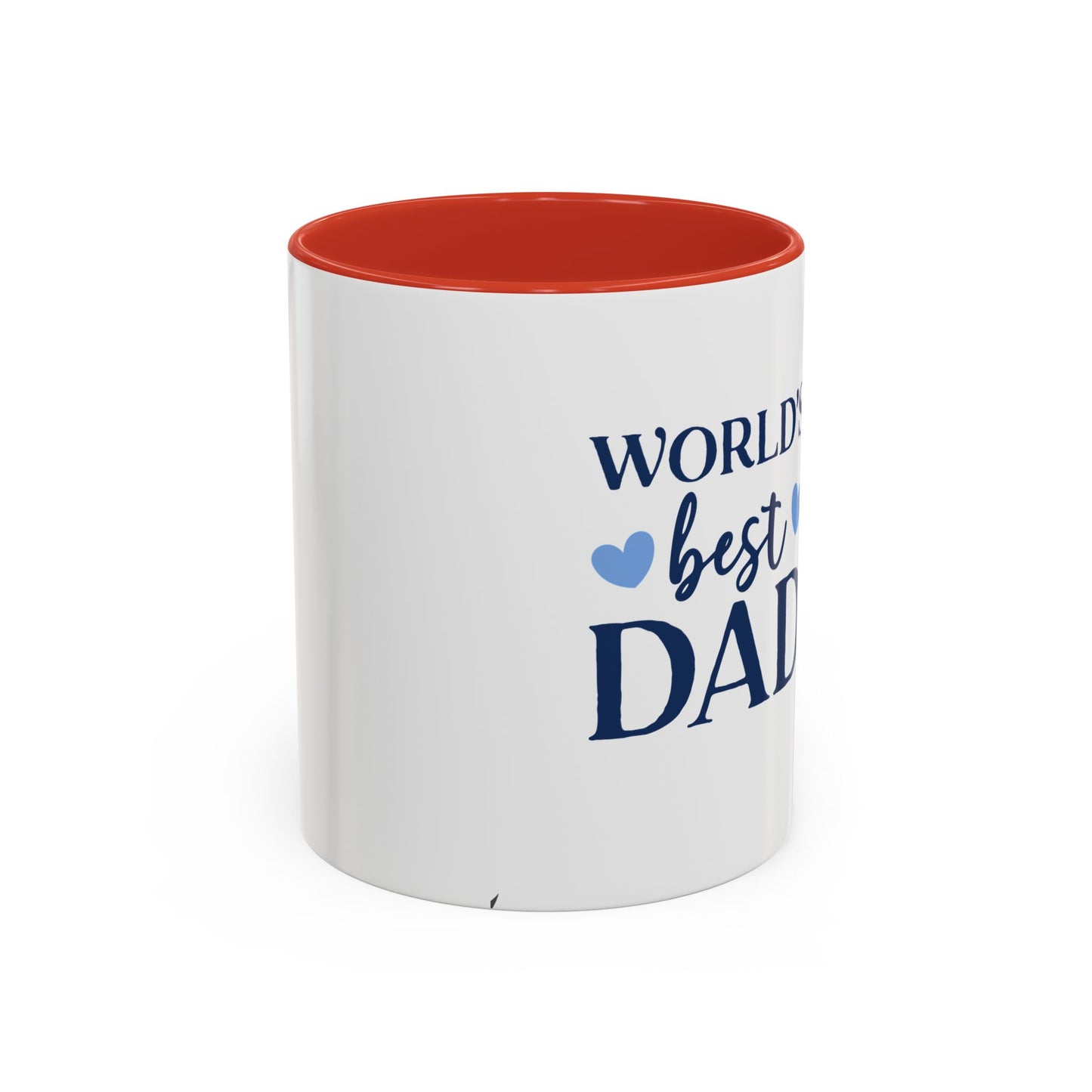 World's Best Dad Accent Coffee Mug | Gift for Father's Day, Coffee Lovers, Dad's Birthday, Home & Office Decor