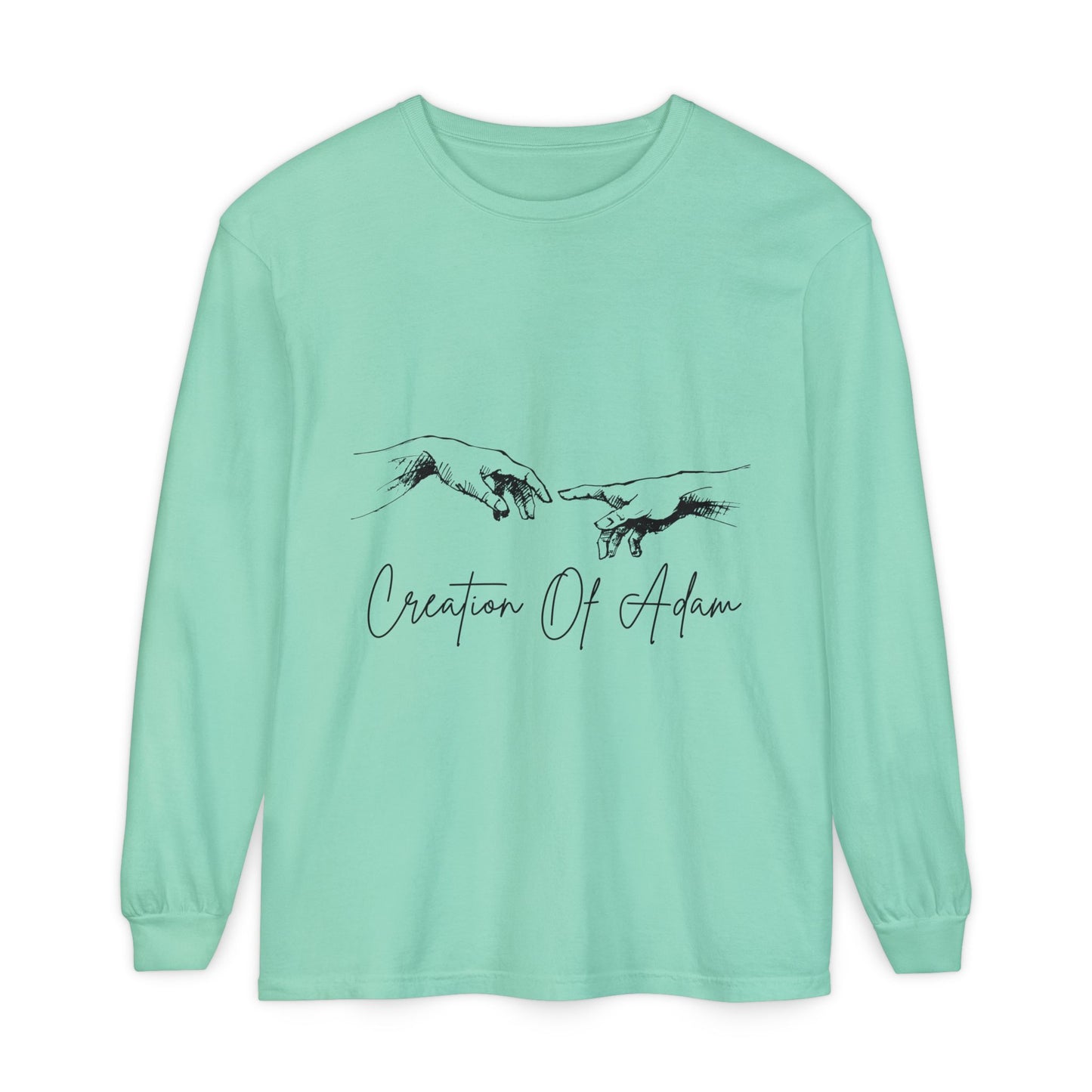 Creation of Adam Long Sleeve T-Shirt - Unisex Art Tee