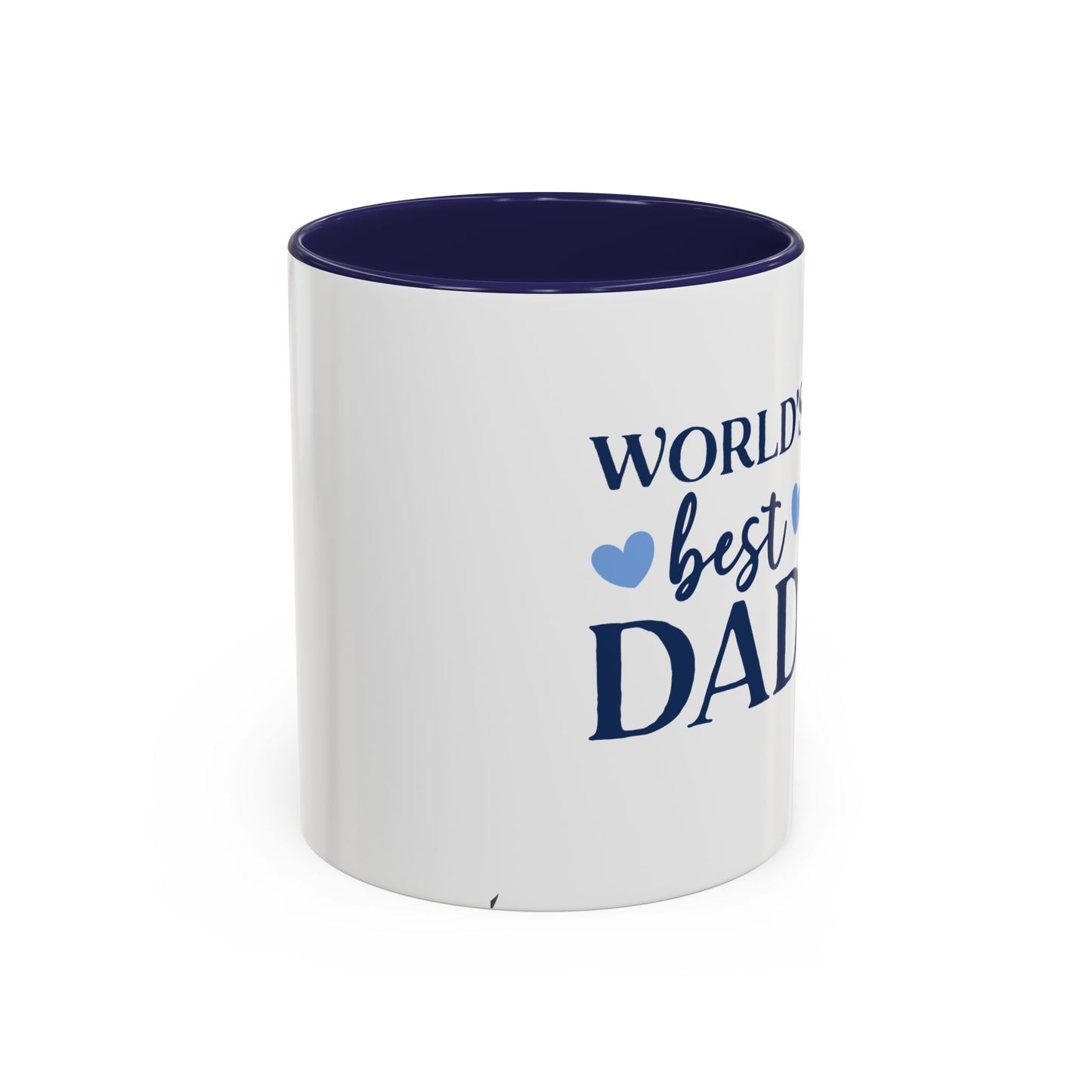 World's Best Dad Accent Coffee Mug | Gift for Father's Day, Coffee Lovers, Dad's Birthday, Home & Office Decor