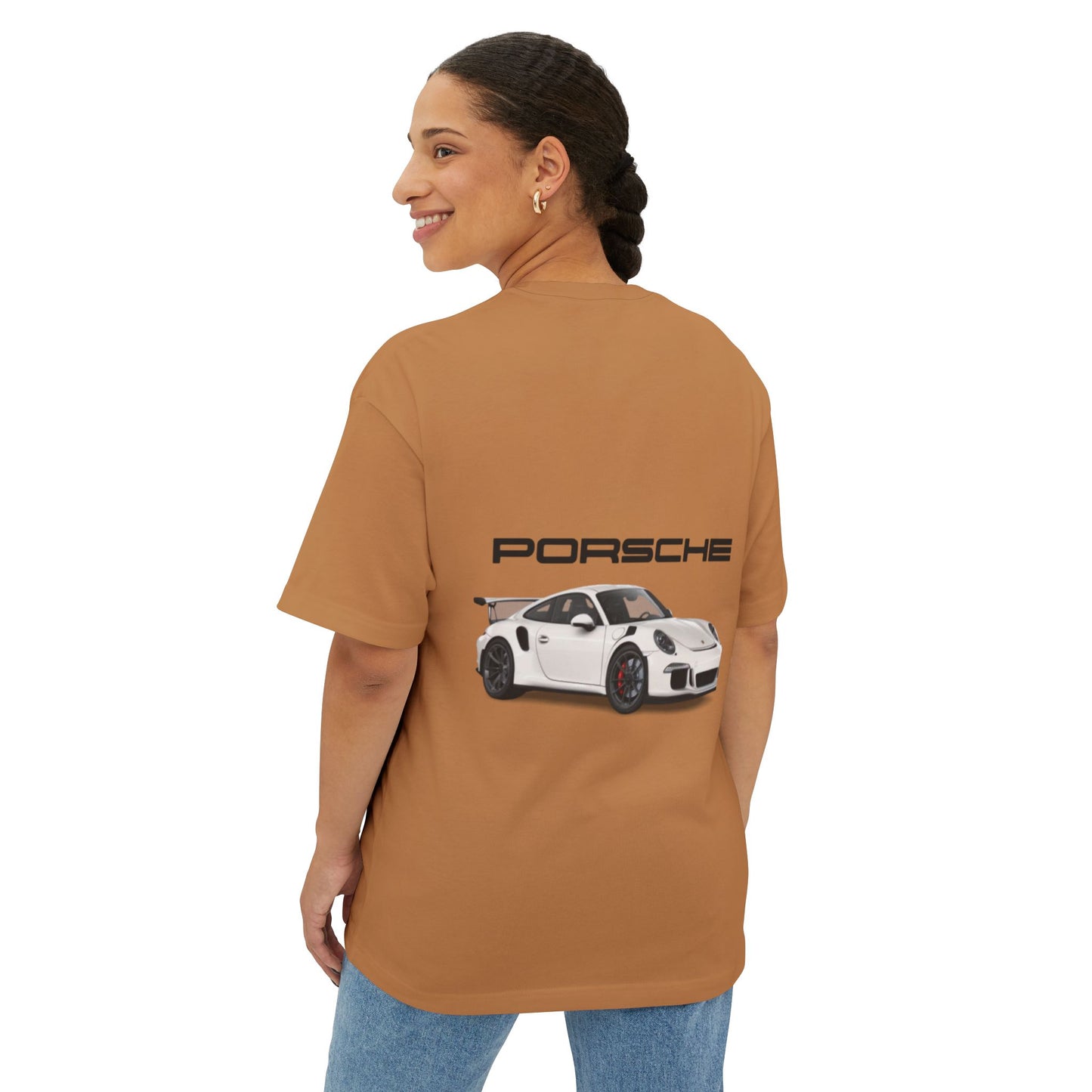 Unisex Oversized Boxy Tee - Porsche Graphic Tee for Car Enthusiasts