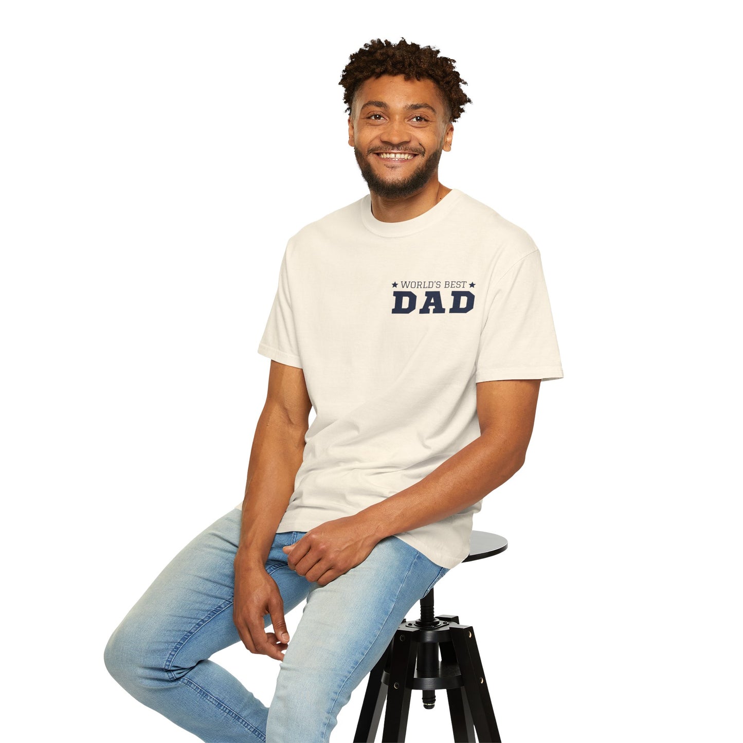 World's Best Dad Unisex Garment-Dyed T-shirt - Casual Father's Day Gift