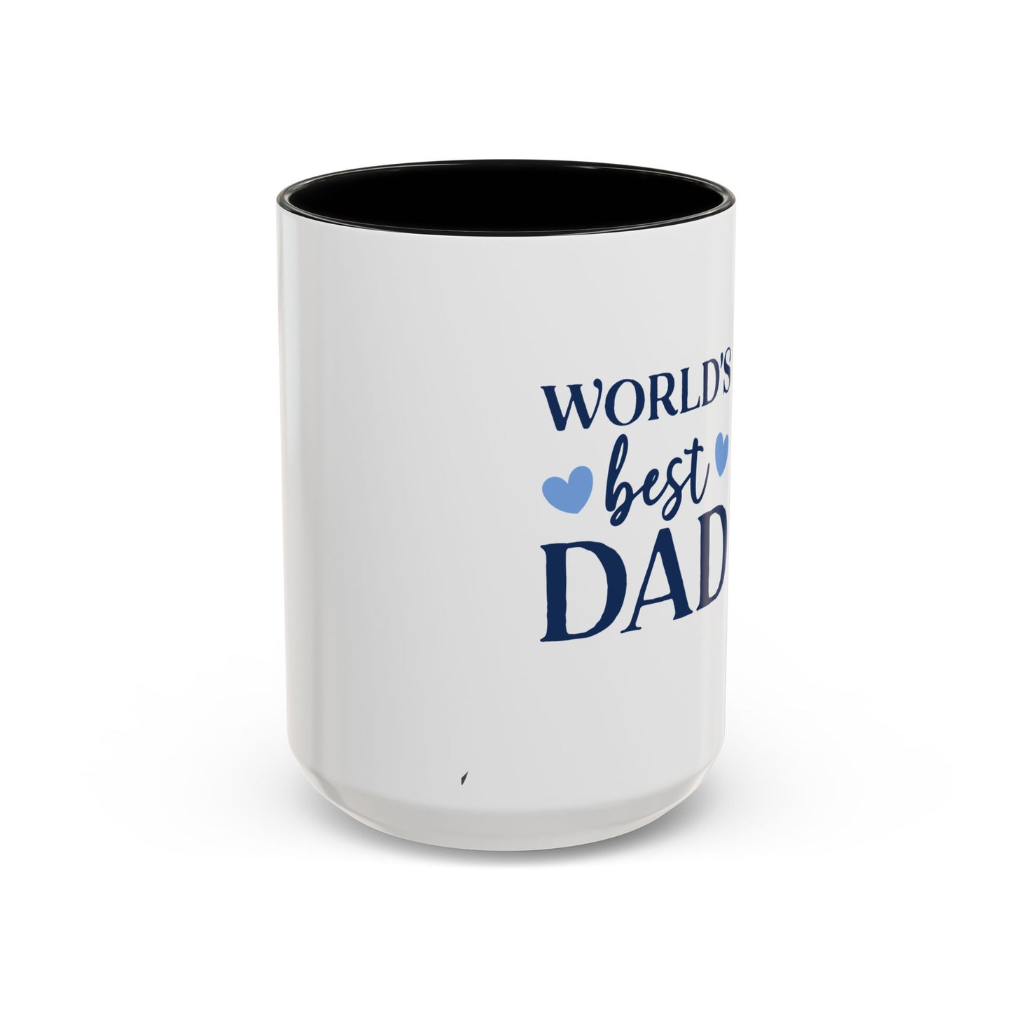 World's Best Dad Accent Coffee Mug | Gift for Father's Day, Coffee Lovers, Dad's Birthday, Home & Office Decor