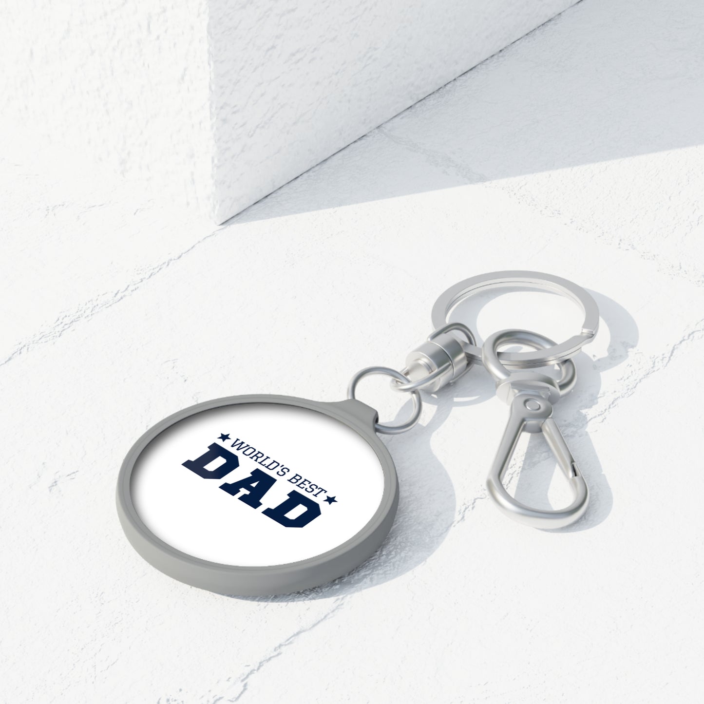 World's Best Dad Keyring Tag - Perfect Gift for Father's Day & Dads