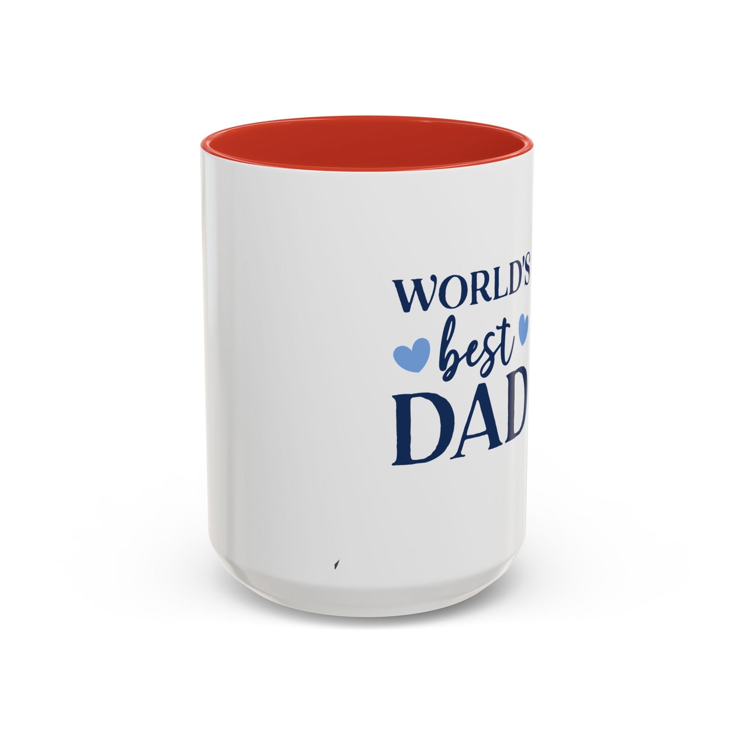 World's Best Dad Accent Coffee Mug | Gift for Father's Day, Coffee Lovers, Dad's Birthday, Home & Office Decor