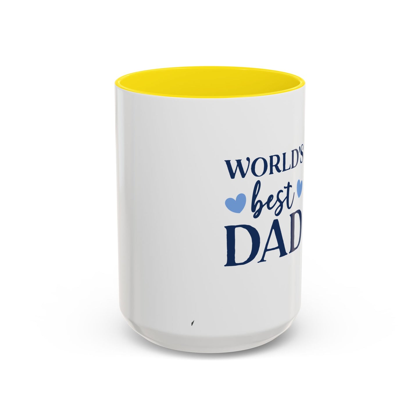 World's Best Dad Accent Coffee Mug | Gift for Father's Day, Coffee Lovers, Dad's Birthday, Home & Office Decor