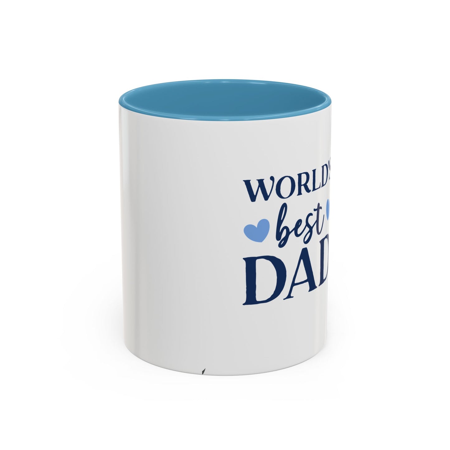World's Best Dad Accent Coffee Mug | Gift for Father's Day, Coffee Lovers, Dad's Birthday, Home & Office Decor