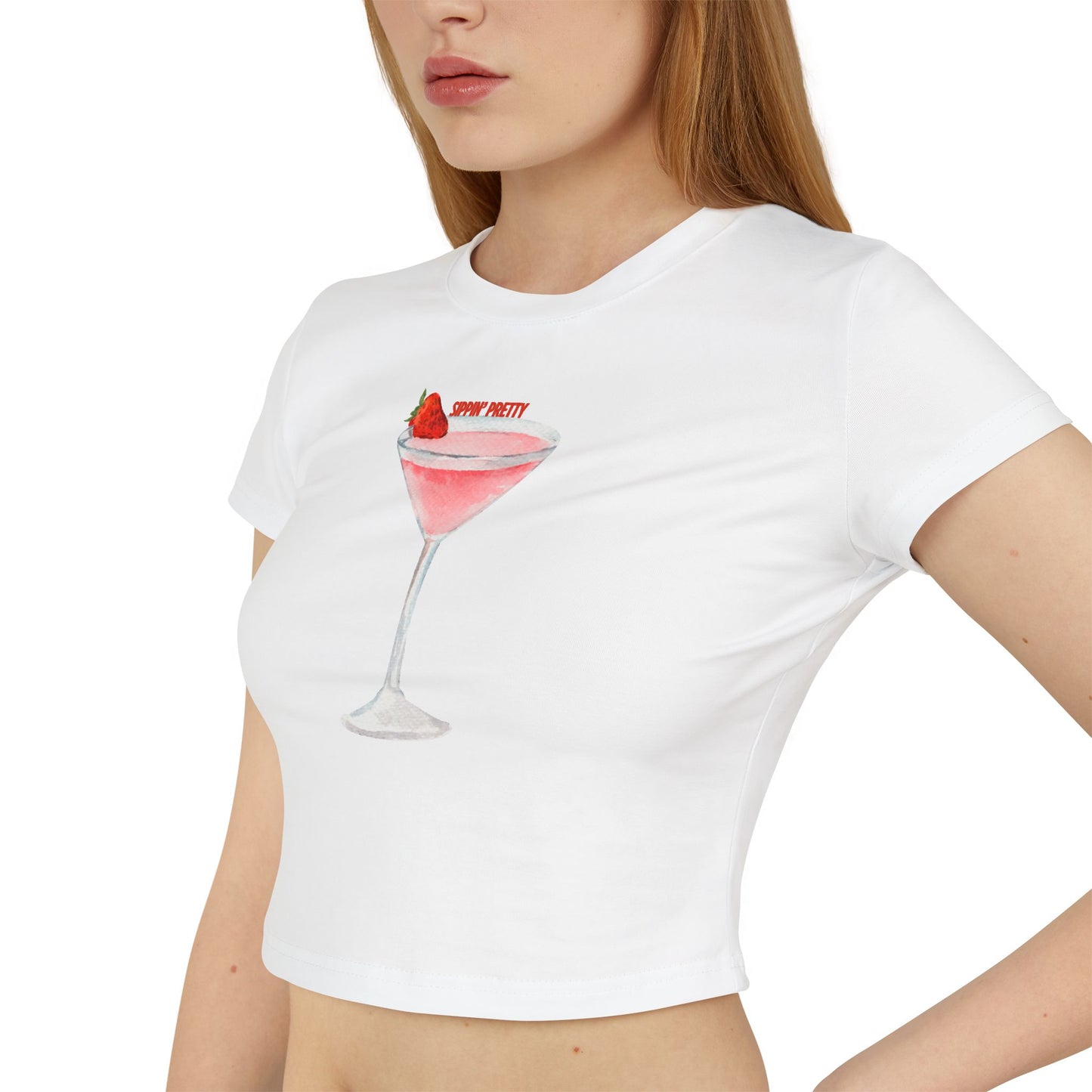 Sassy Cocktail Baby Tee - Perfect for Girls' Night Out