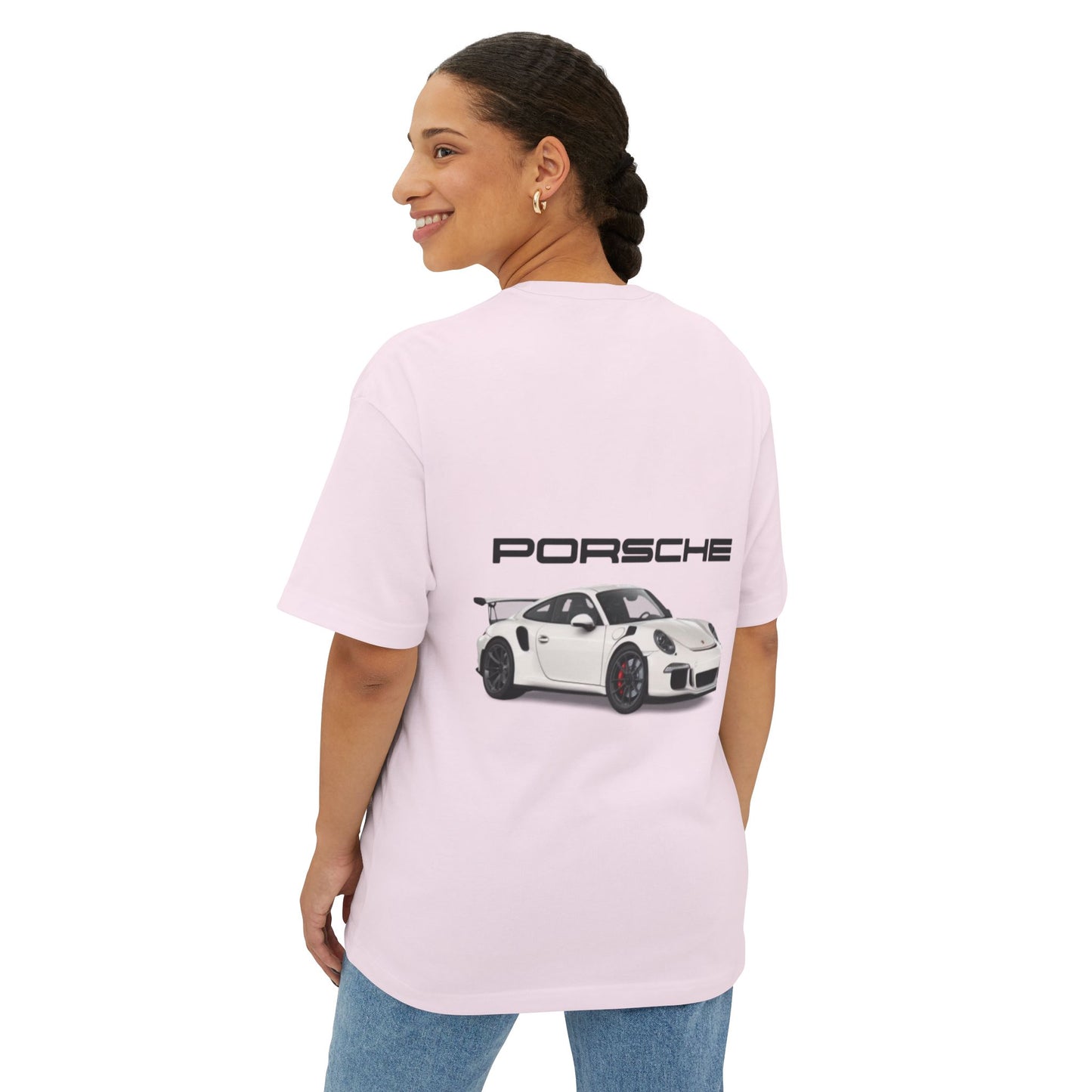 Unisex Oversized Boxy Tee - Porsche Graphic Tee for Car Enthusiasts