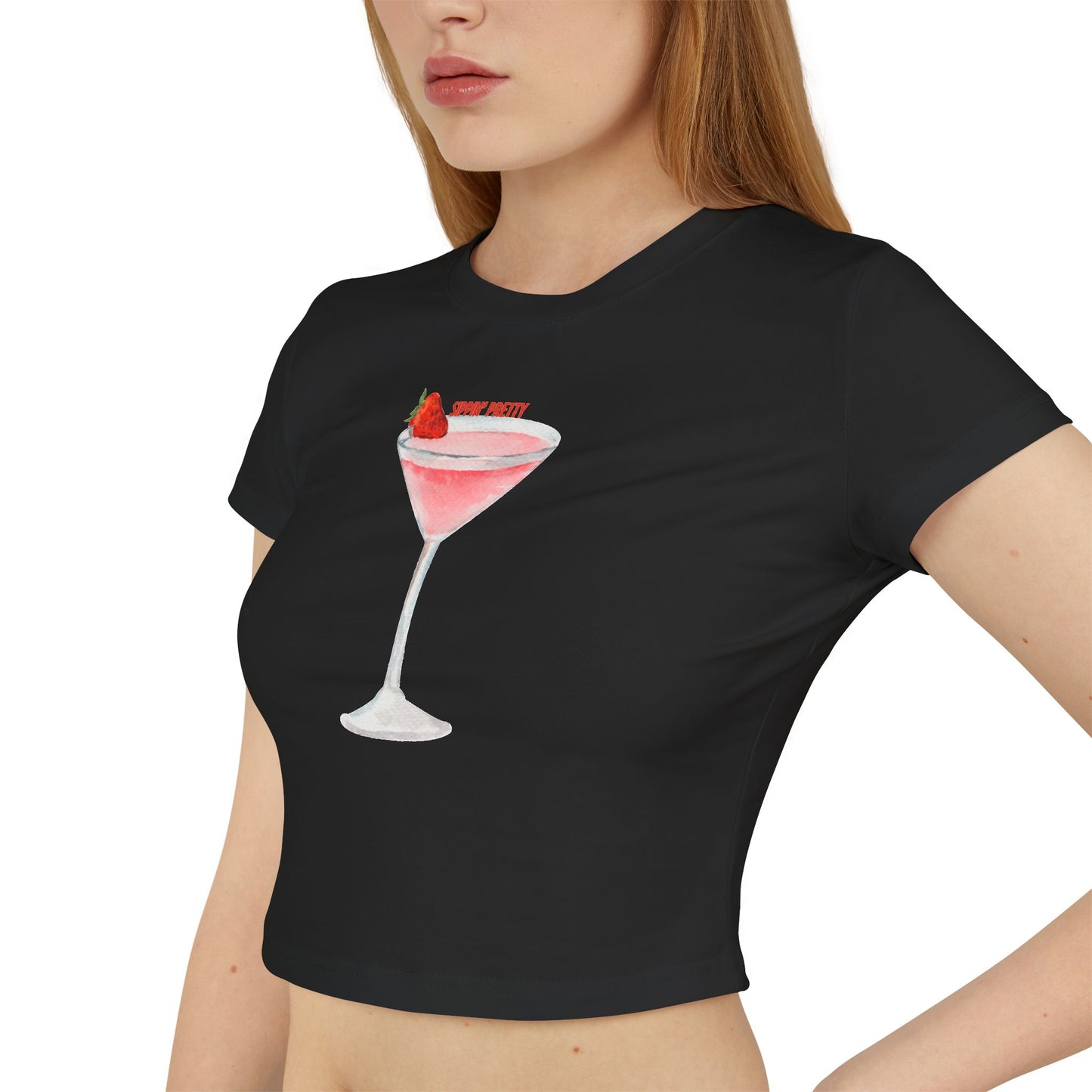 Sassy Cocktail Baby Tee - Perfect for Girls' Night Out