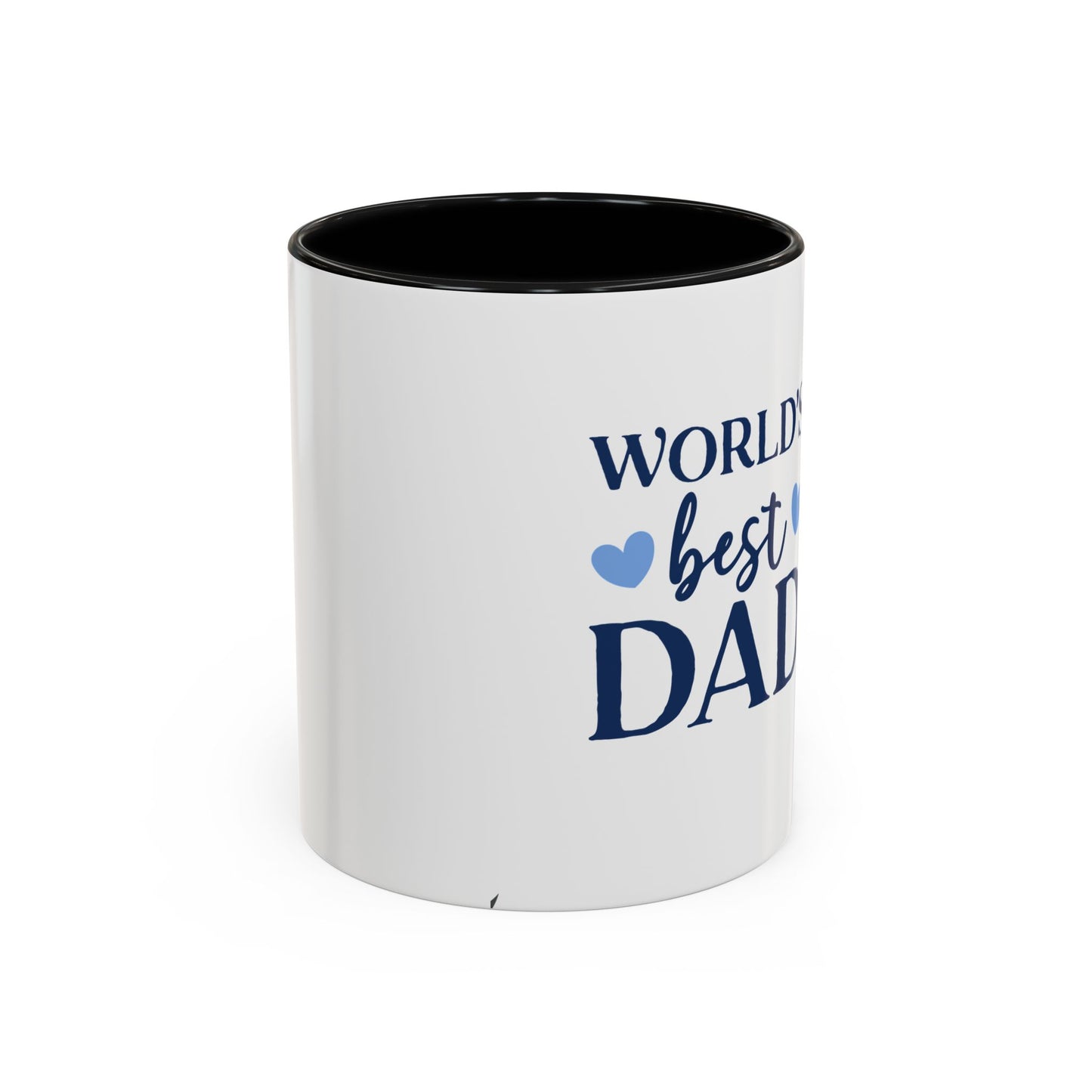 World's Best Dad Accent Coffee Mug | Gift for Father's Day, Coffee Lovers, Dad's Birthday, Home & Office Decor