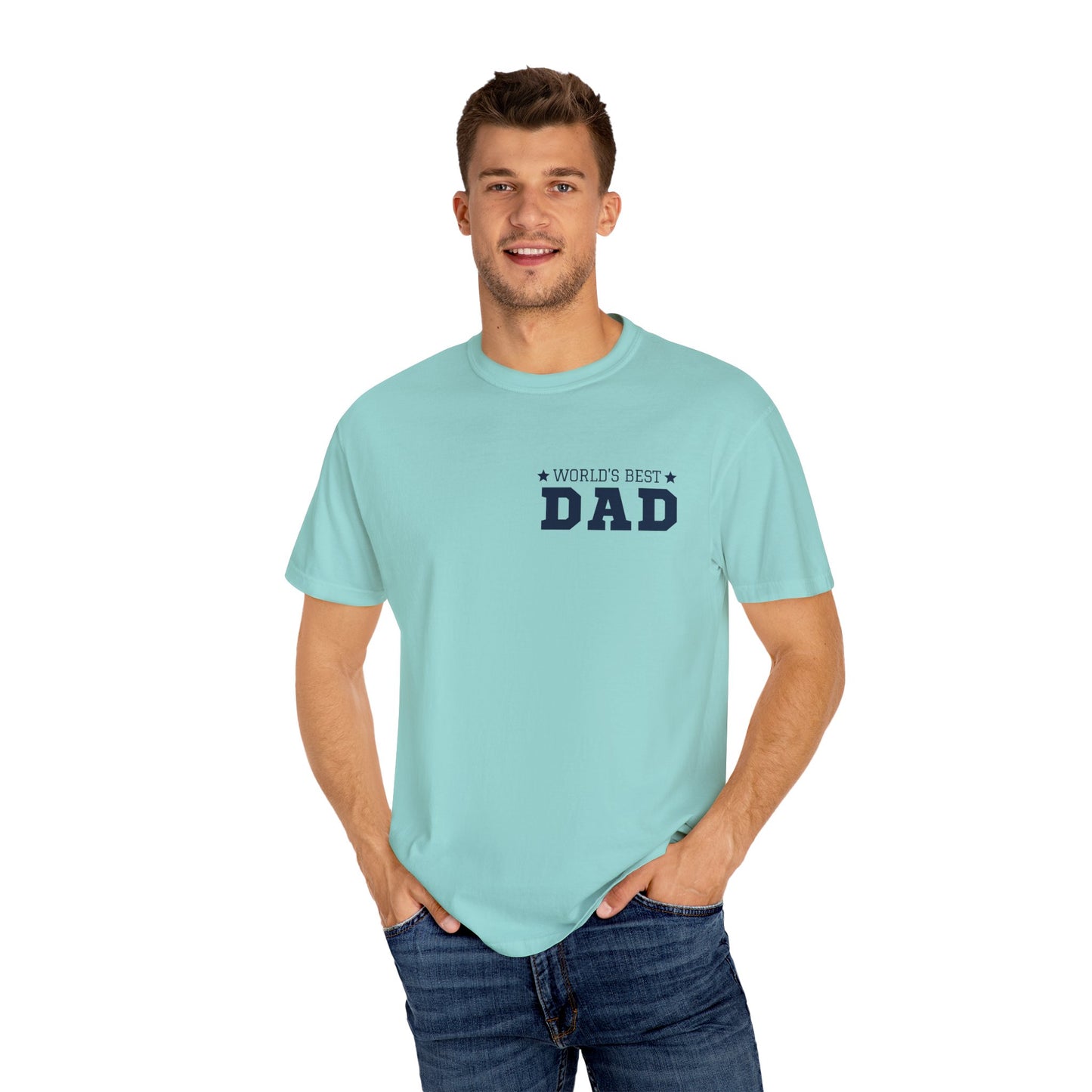 World's Best Dad Unisex Garment-Dyed T-shirt - Casual Father's Day Gift