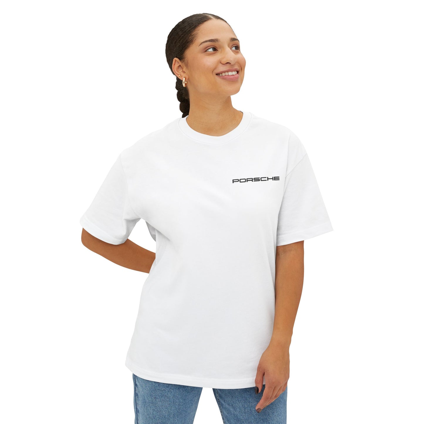 Unisex Oversized Boxy Tee - Porsche Graphic Tee for Car Enthusiasts