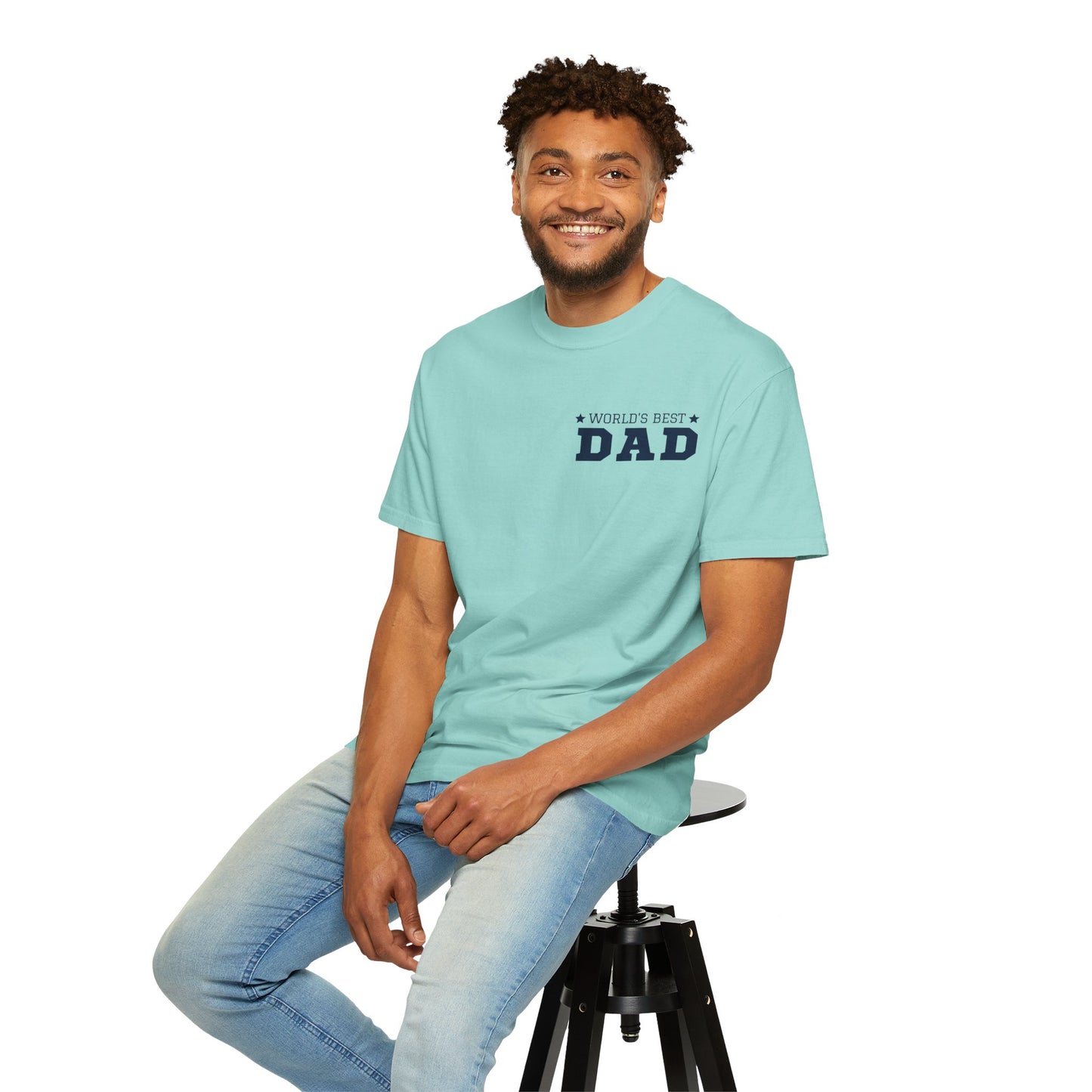 World's Best Dad Unisex Garment-Dyed T-shirt - Casual Father's Day Gift