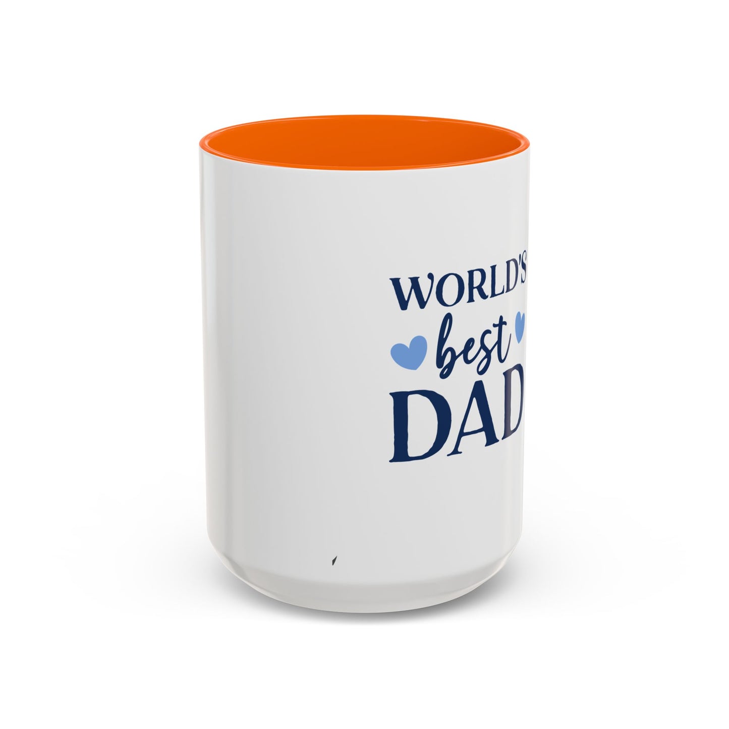 World's Best Dad Accent Coffee Mug | Gift for Father's Day, Coffee Lovers, Dad's Birthday, Home & Office Decor
