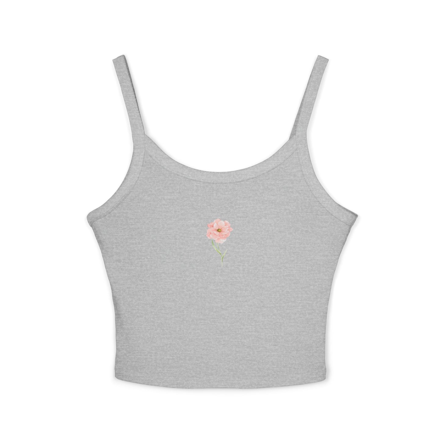 Floral Women's Spaghetti Strap Tank Top - Summer Sleeveless Tee