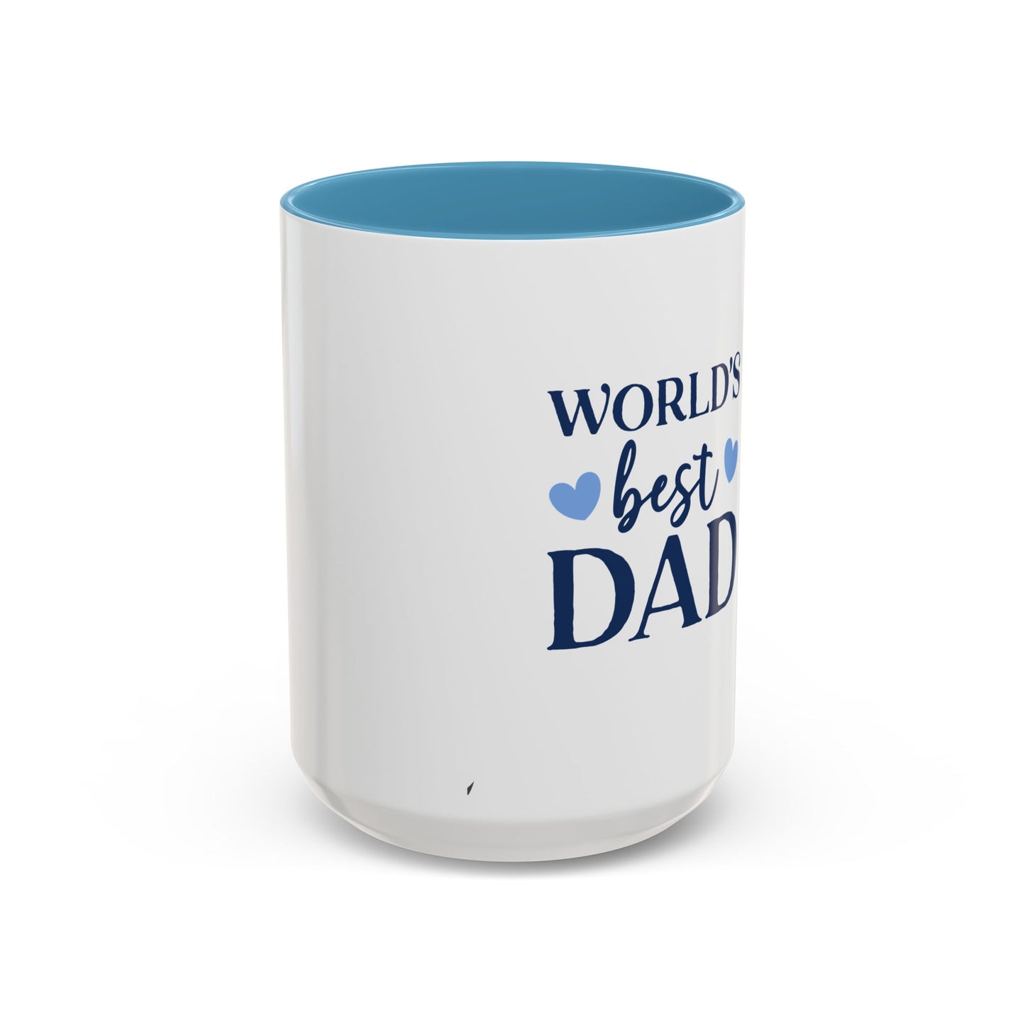 World's Best Dad Accent Coffee Mug | Gift for Father's Day, Coffee Lovers, Dad's Birthday, Home & Office Decor