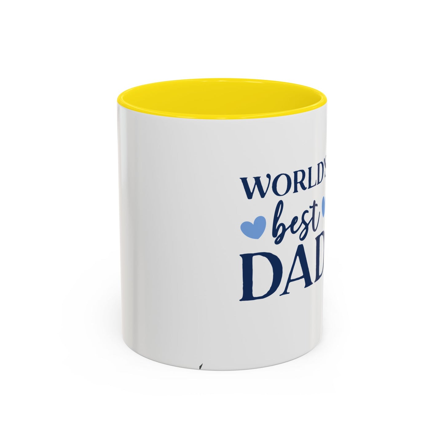 World's Best Dad Accent Coffee Mug | Gift for Father's Day, Coffee Lovers, Dad's Birthday, Home & Office Decor