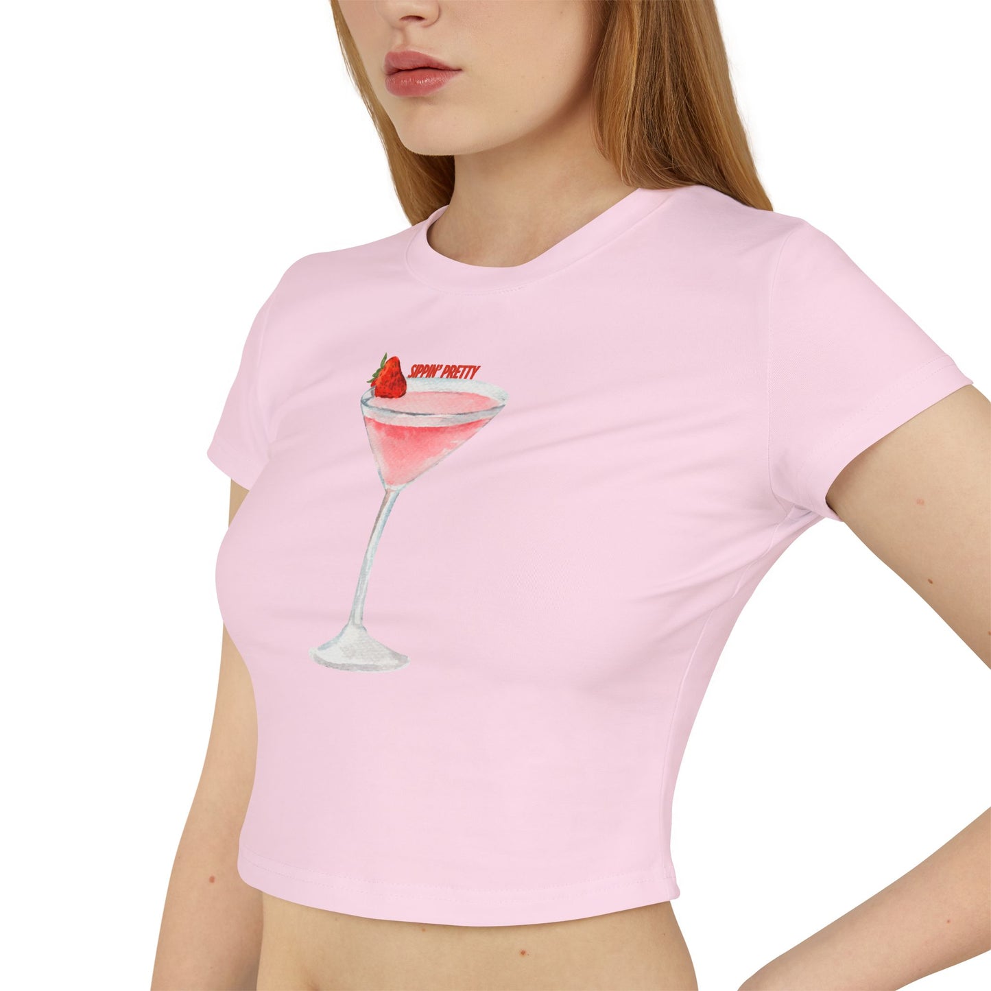 Sassy Cocktail Baby Tee - Perfect for Girls' Night Out