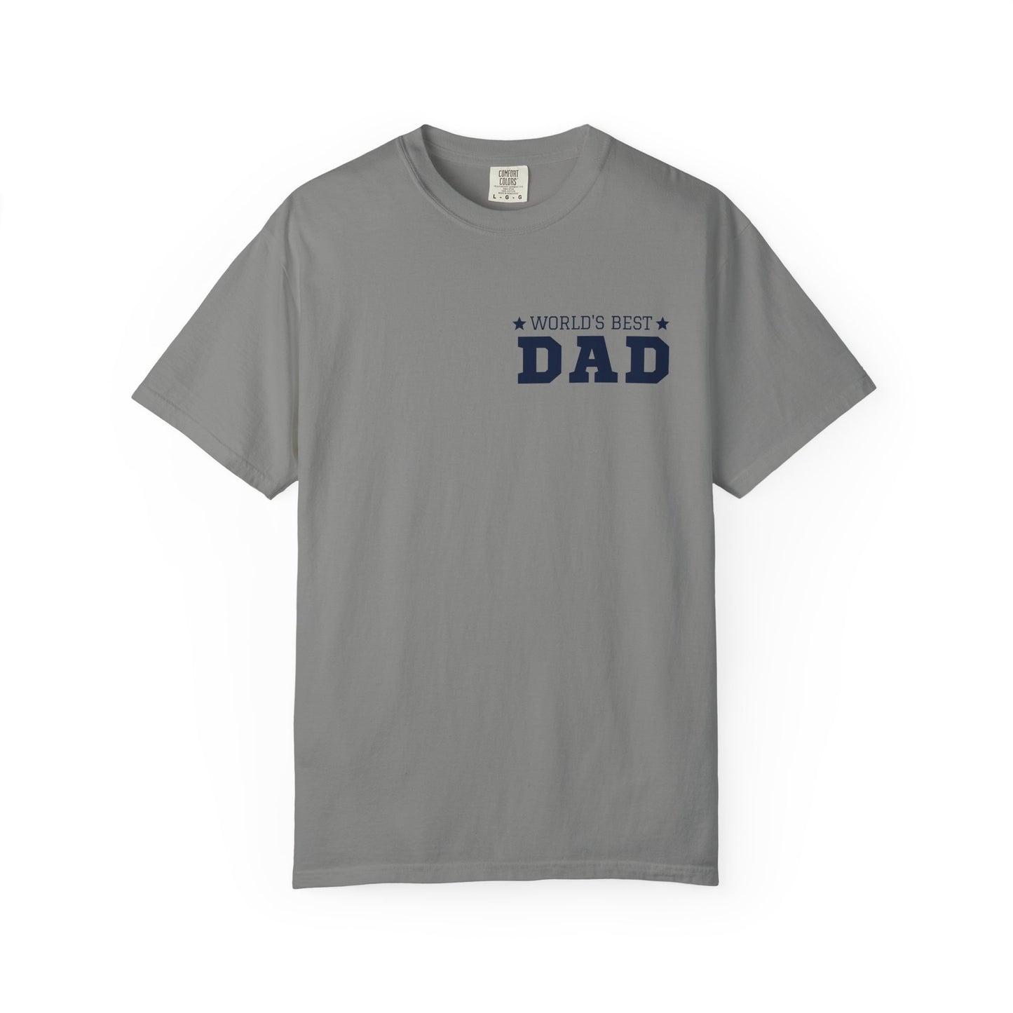 World's Best Dad Unisex Garment-Dyed T-shirt - Casual Father's Day Gift