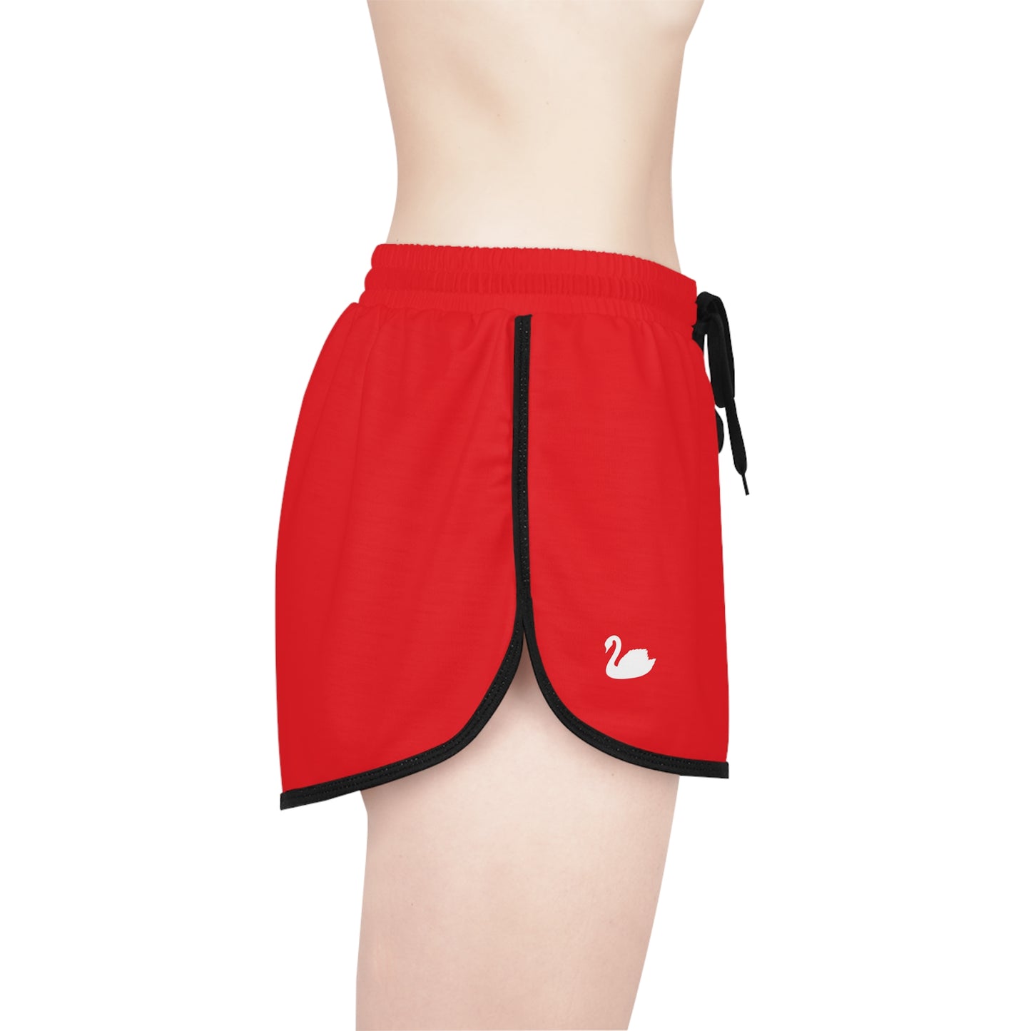 Comfortable Red Women's Relaxed Shorts for Summer Activities