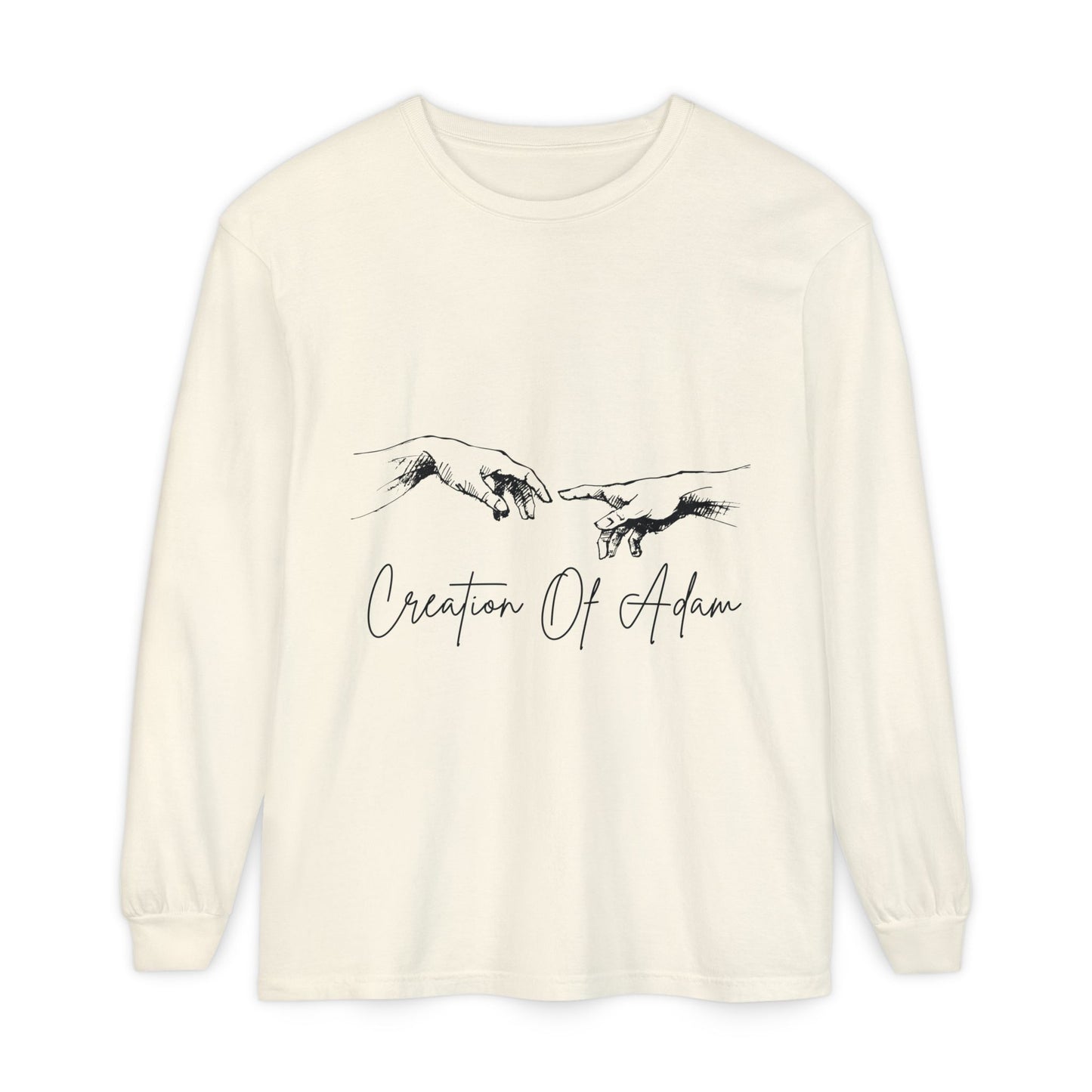 Creation of Adam Long Sleeve T-Shirt - Unisex Art Tee