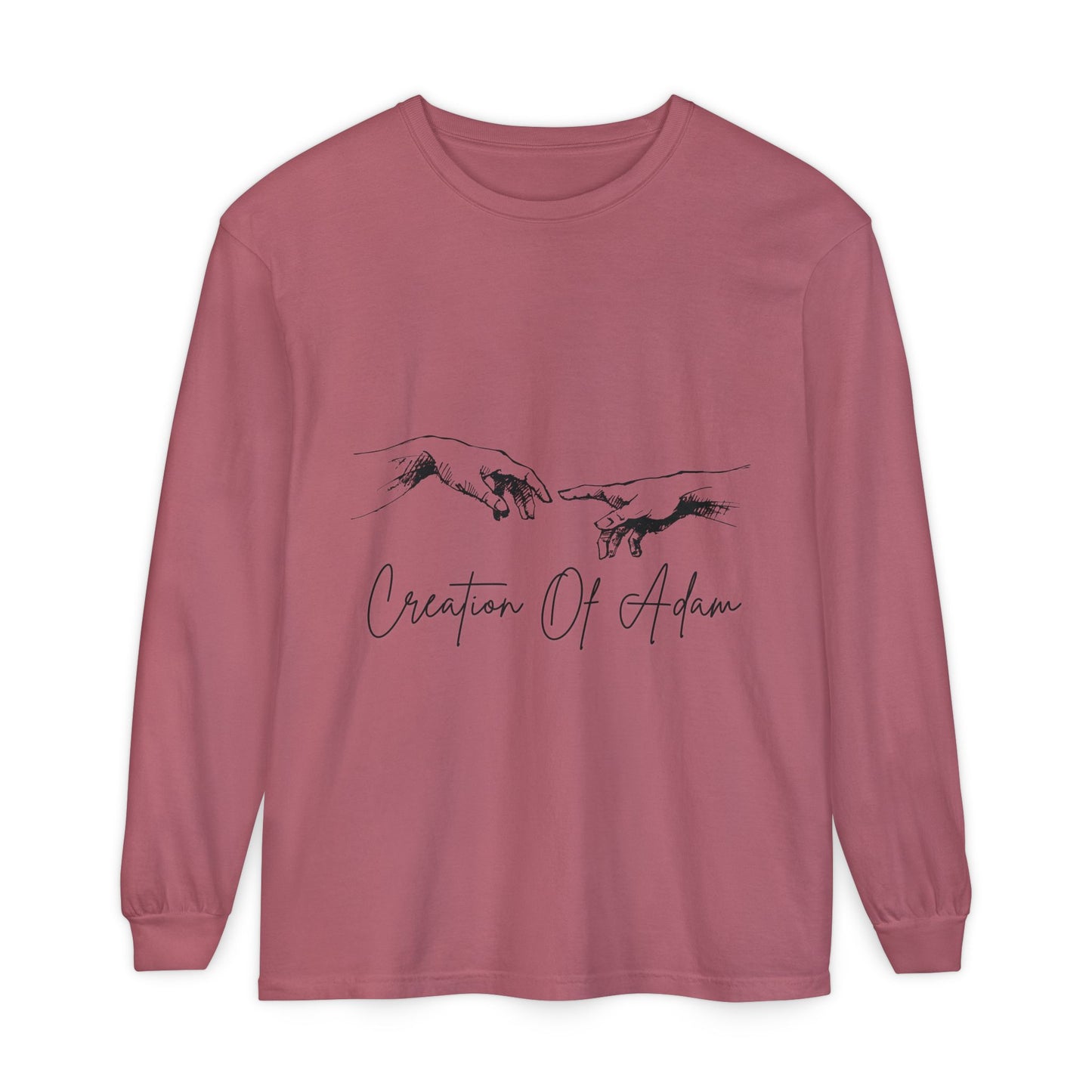 Creation of Adam Long Sleeve T-Shirt - Unisex Art Tee