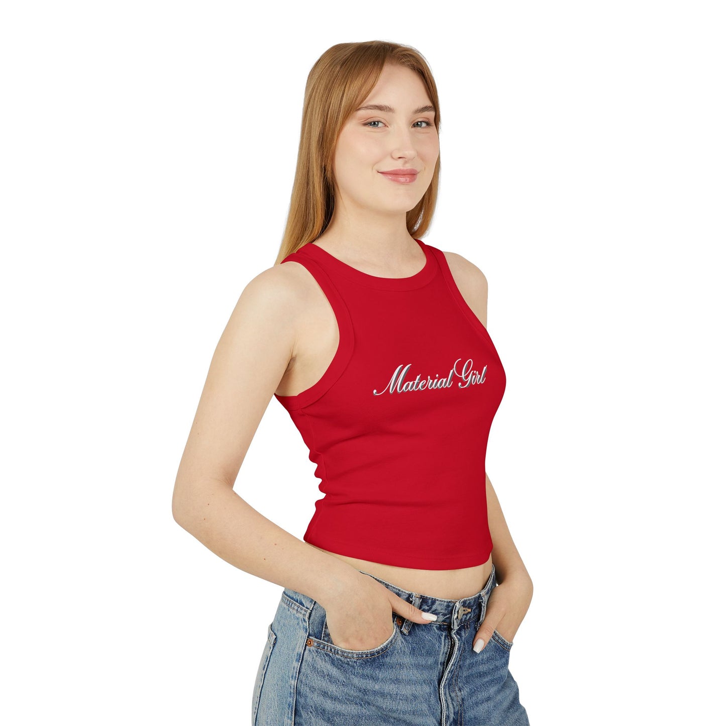 Material Girl Women's Tank Top - Trendy Crop for Fashion Lovers