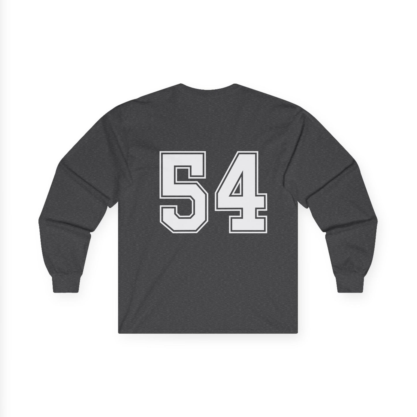 Unisex Long Sleeve Tee - Sporty Number 54 Shirt for Casual Wear