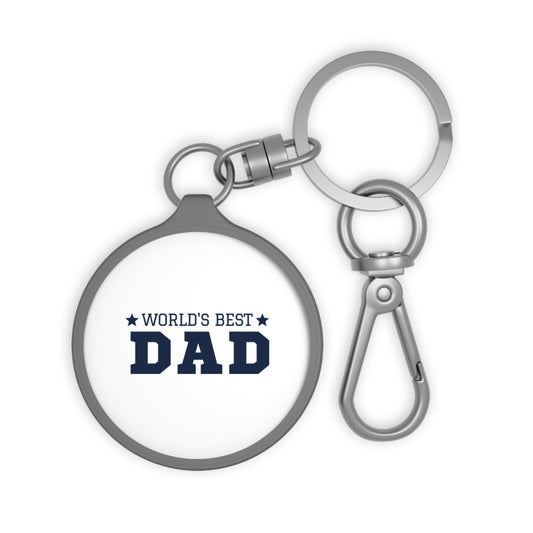 World's Best Dad Keyring Tag - Perfect Gift for Father's Day & Dads