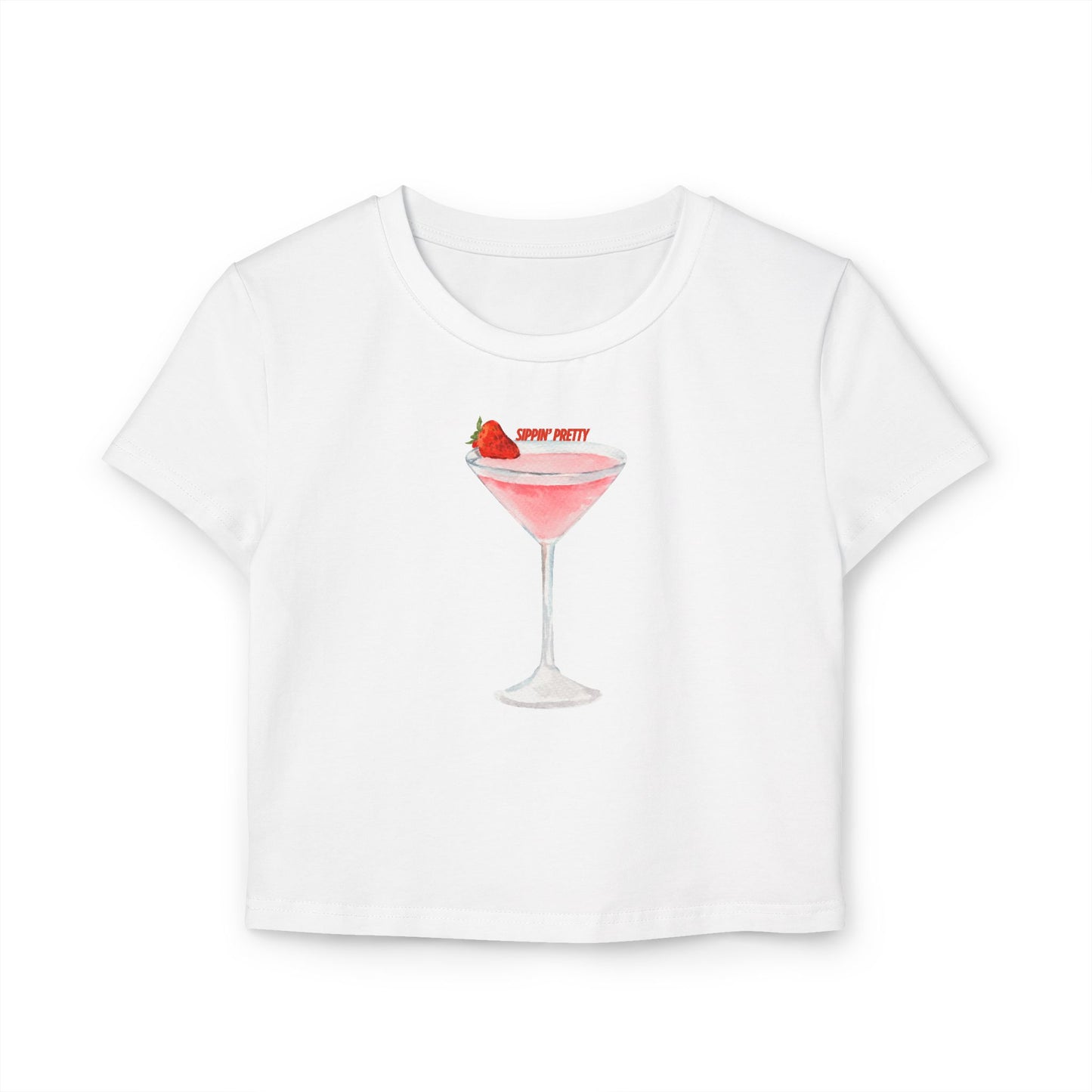 Sassy Cocktail Baby Tee - Perfect for Girls' Night Out