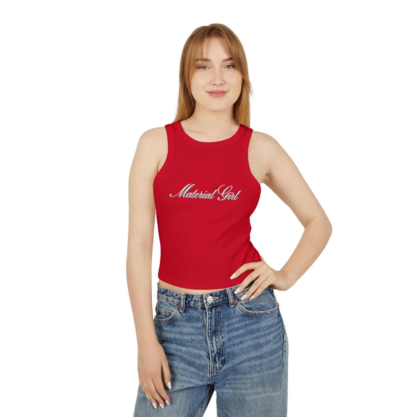 Material Girl Women's Tank Top - Trendy Crop for Fashion Lovers