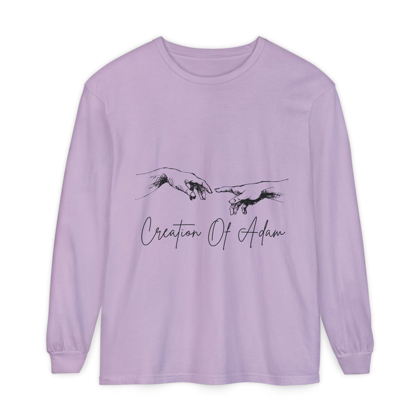 Creation of Adam Long Sleeve T-Shirt - Unisex Art Tee