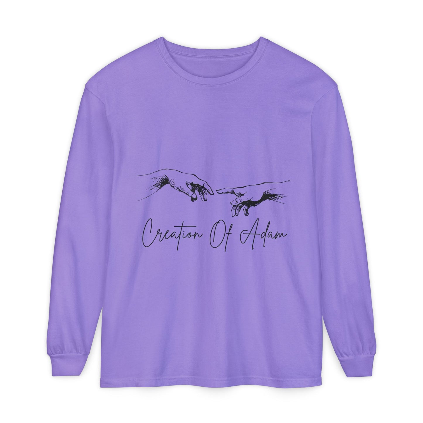 Creation of Adam Long Sleeve T-Shirt - Unisex Art Tee
