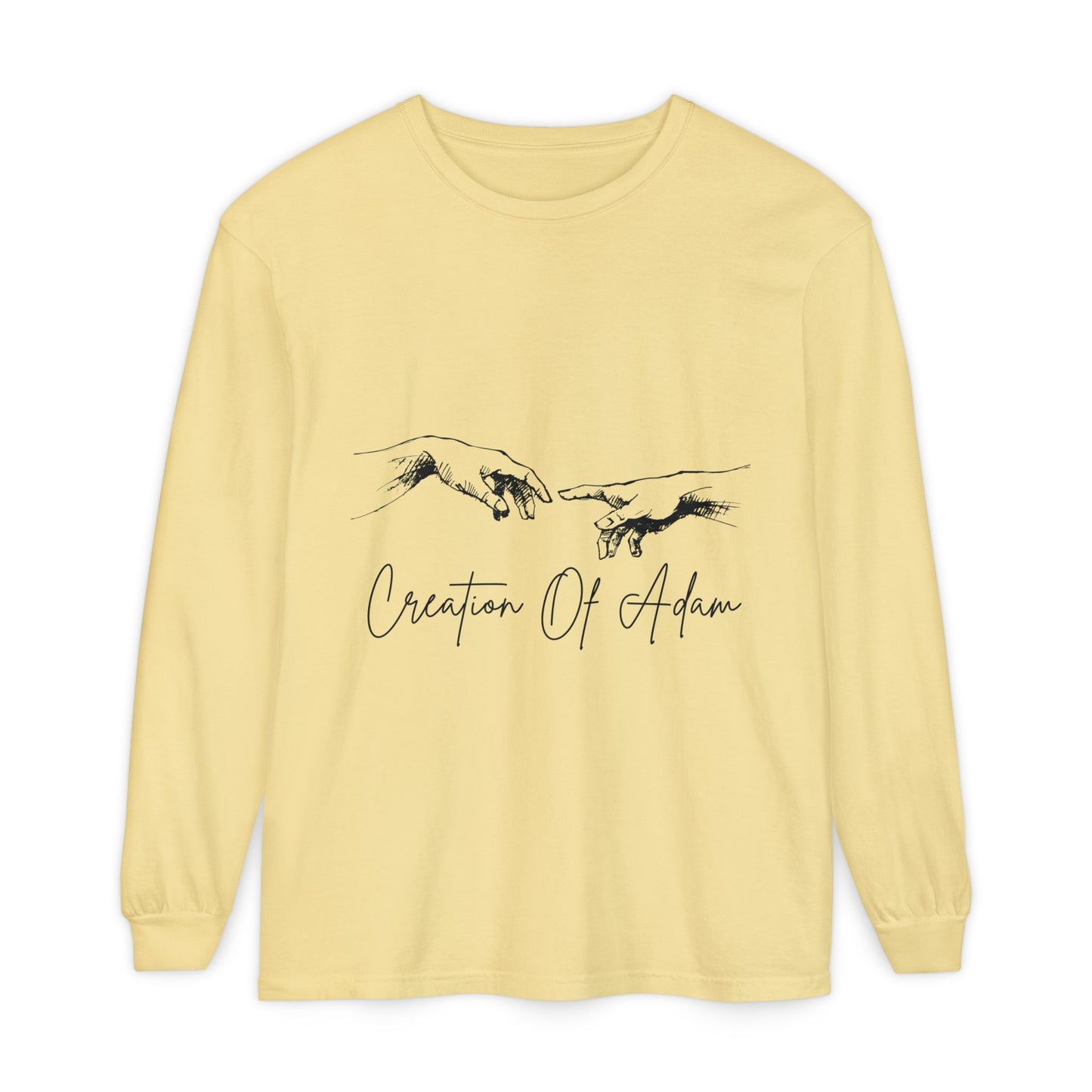 Creation of Adam Long Sleeve T-Shirt - Unisex Art Tee