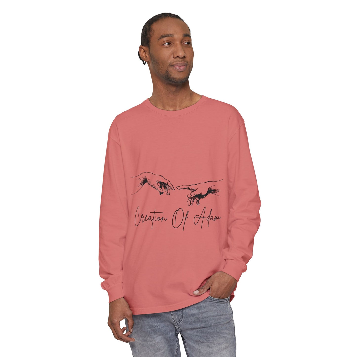 Creation of Adam Long Sleeve T-Shirt - Unisex Art Tee