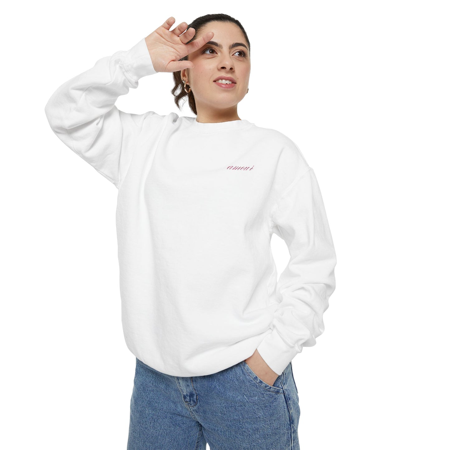 Chic Amour Embroidered Sweatshirt – Vintage French Style