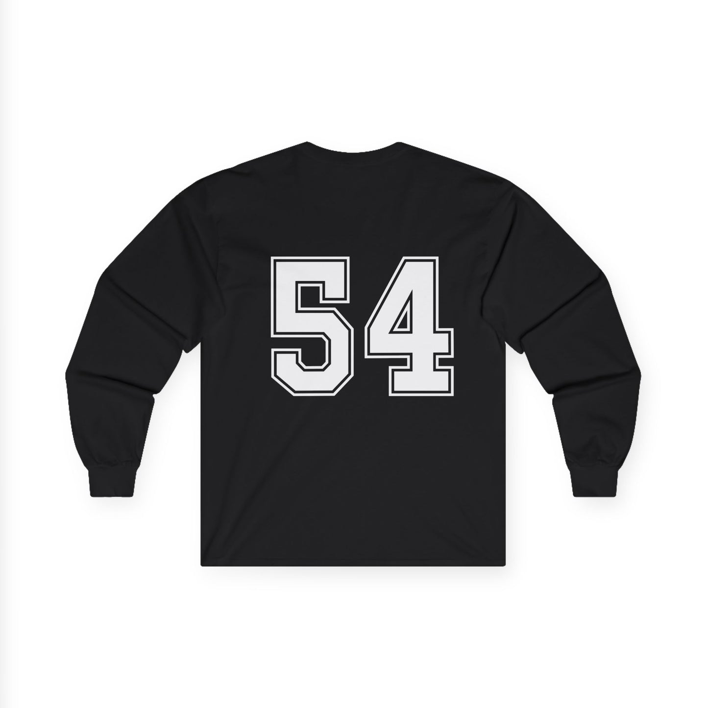 Unisex Long Sleeve Tee - Sporty Number 54 Shirt for Casual Wear